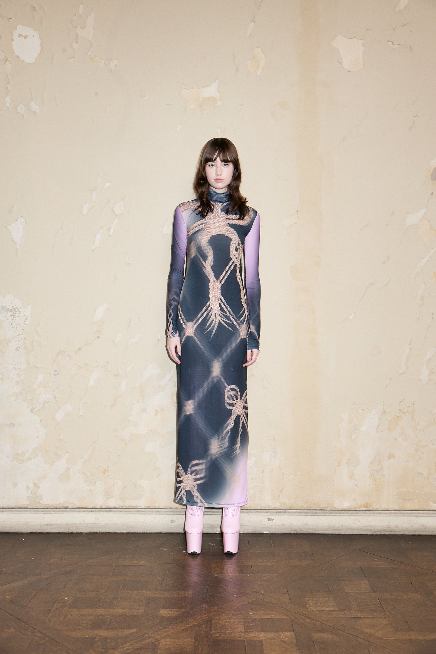 OLAYA DRESS PRINT NEGRO