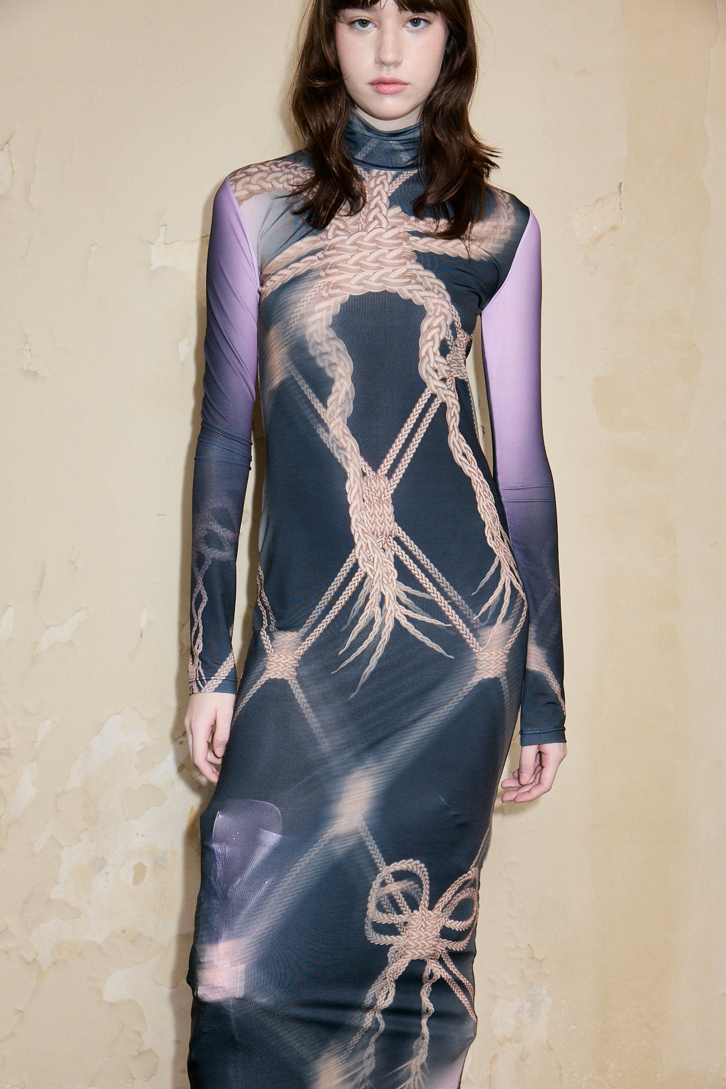 OLAYA DRESS PRINT NEGRO