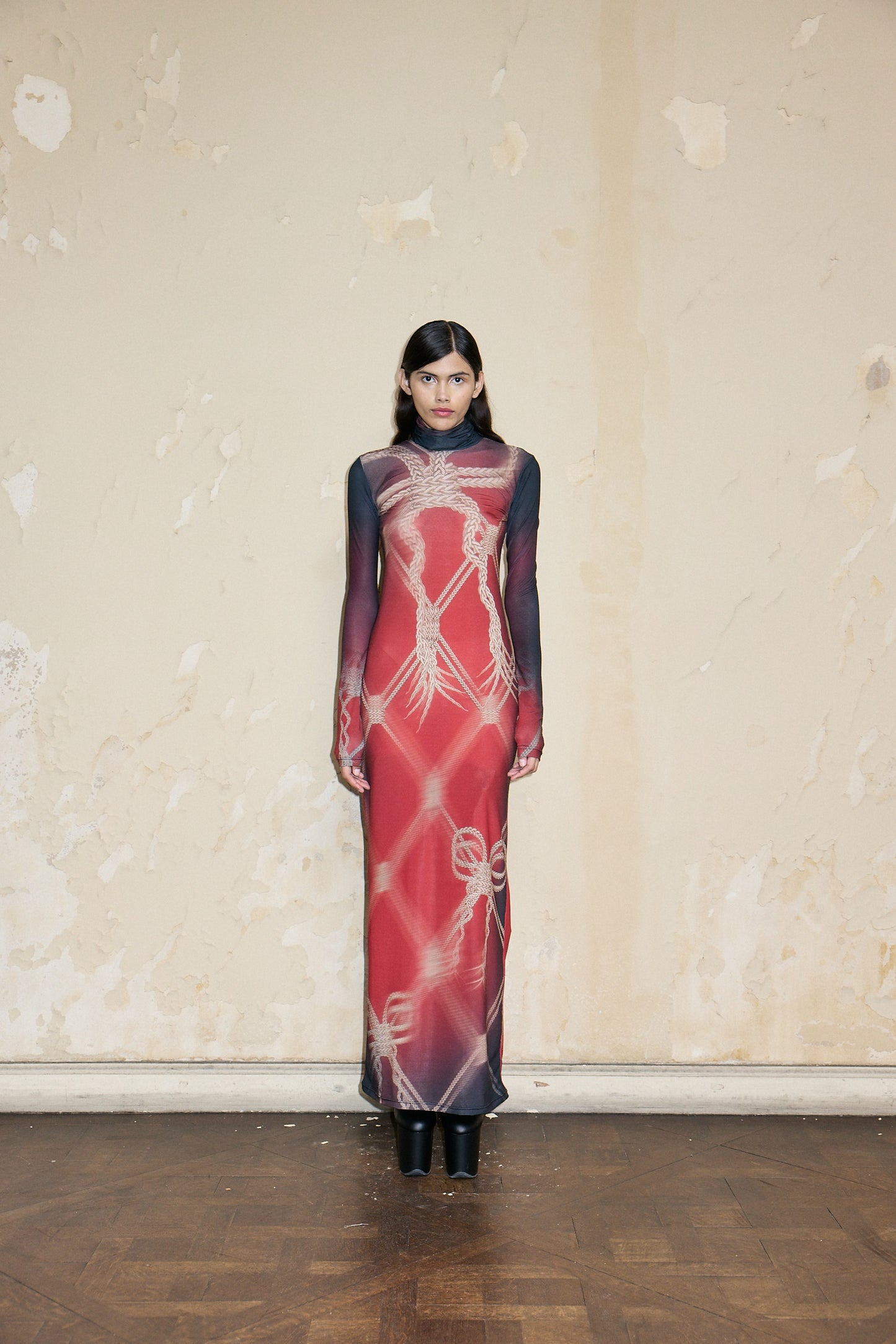 OLAYA DRESS PRINT ROJO