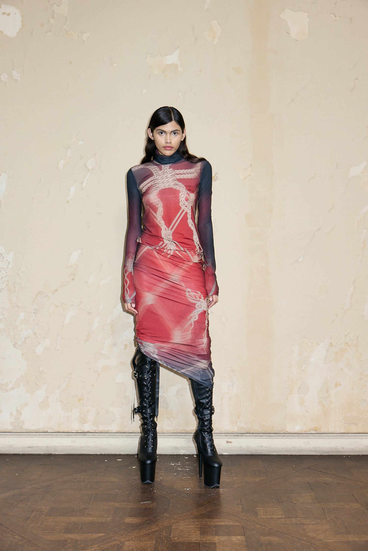 OLAYA DRESS PRINT ROJO