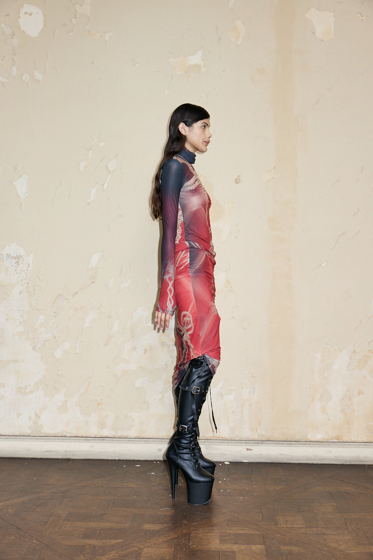 OLAYA DRESS PRINT ROJO