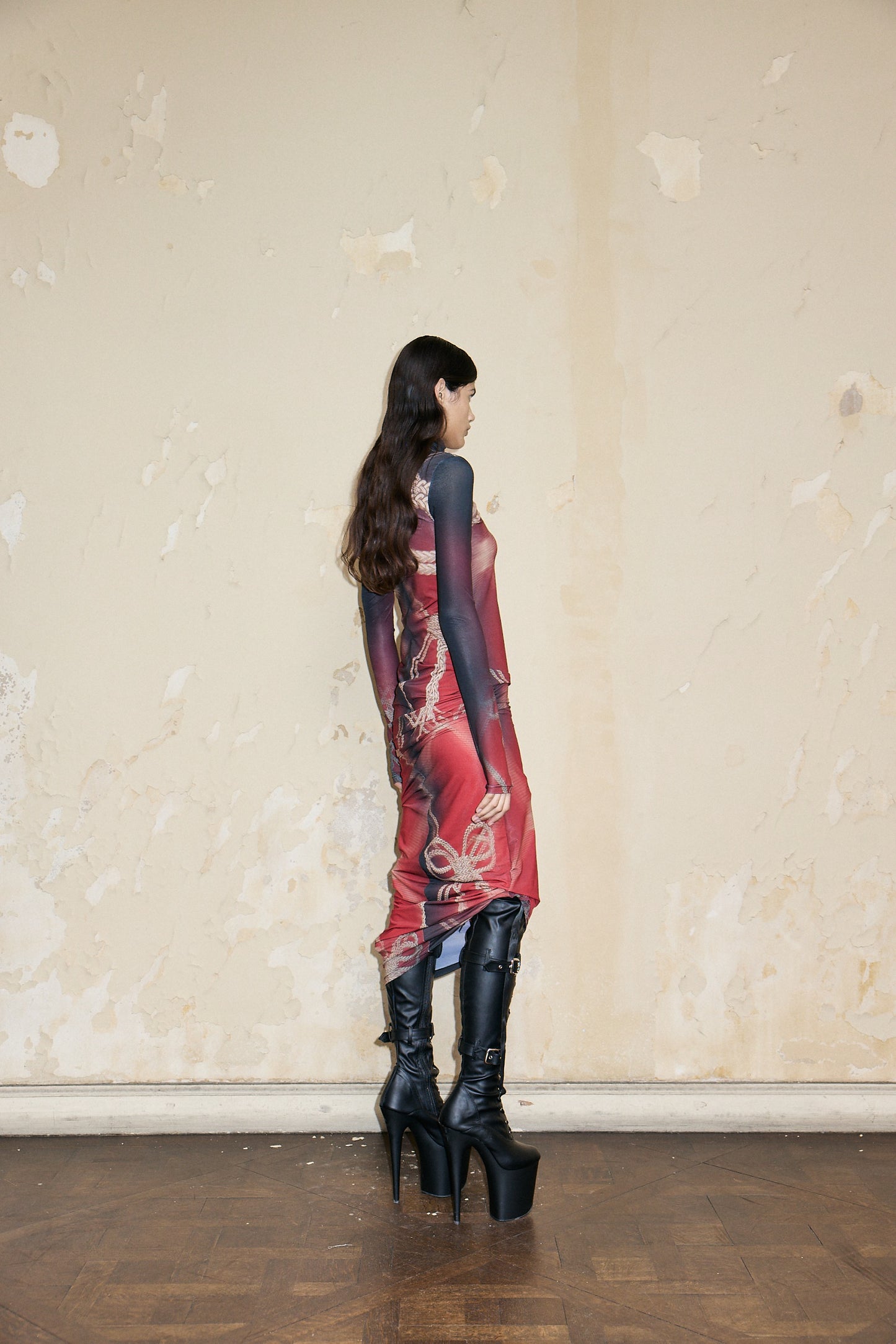 OLAYA DRESS PRINT ROJO