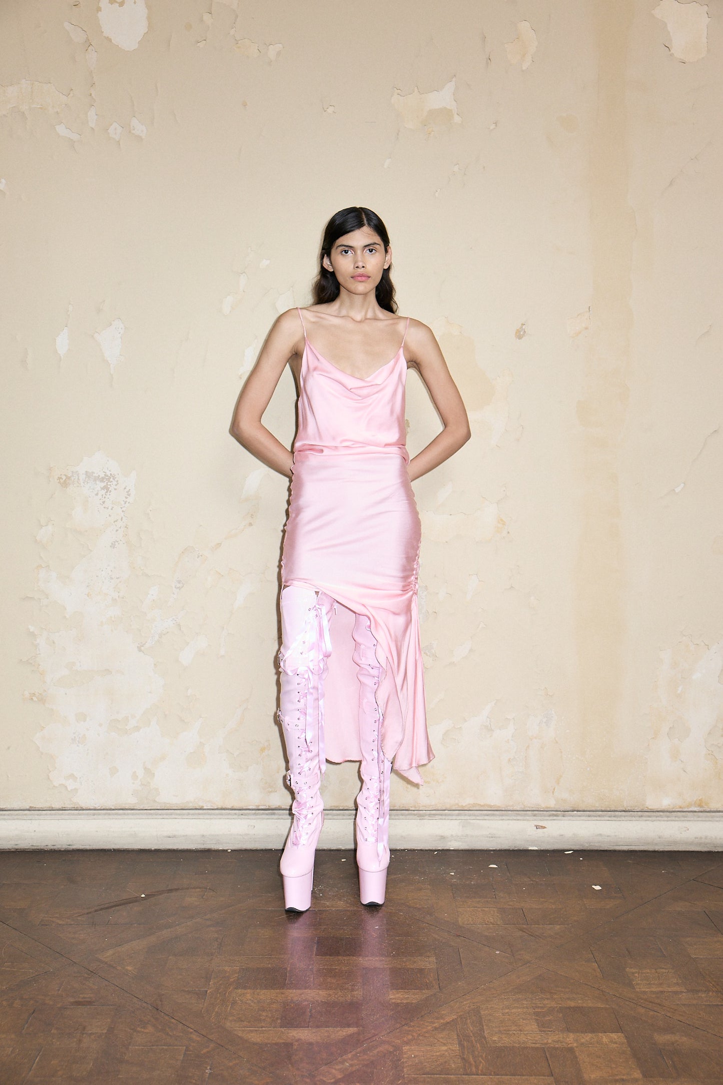 VESTIDO BABY DOLL ROSA