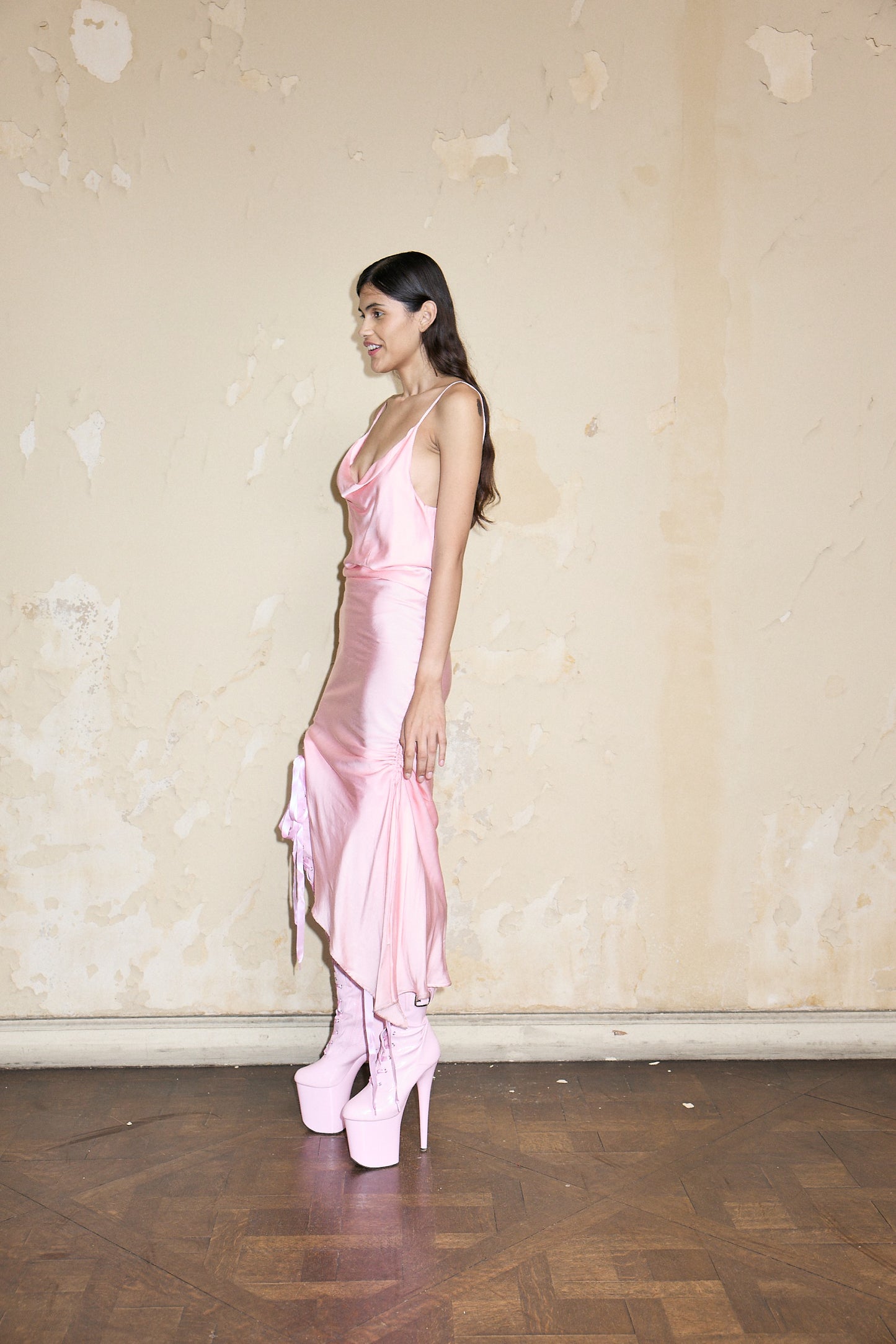 VESTIDO BABY DOLL ROSA
