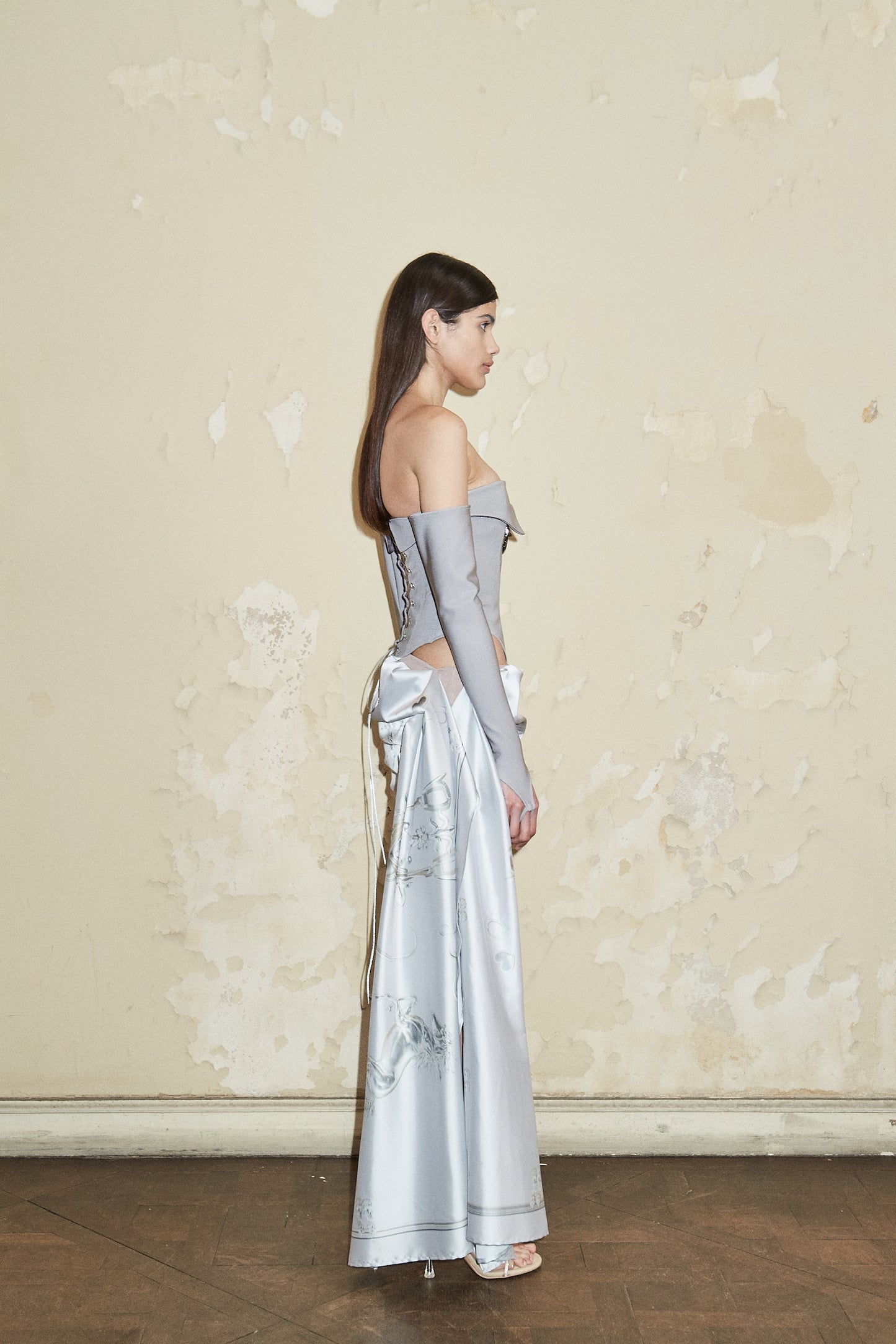 ALCORTA SKIRT PRINT GRIS