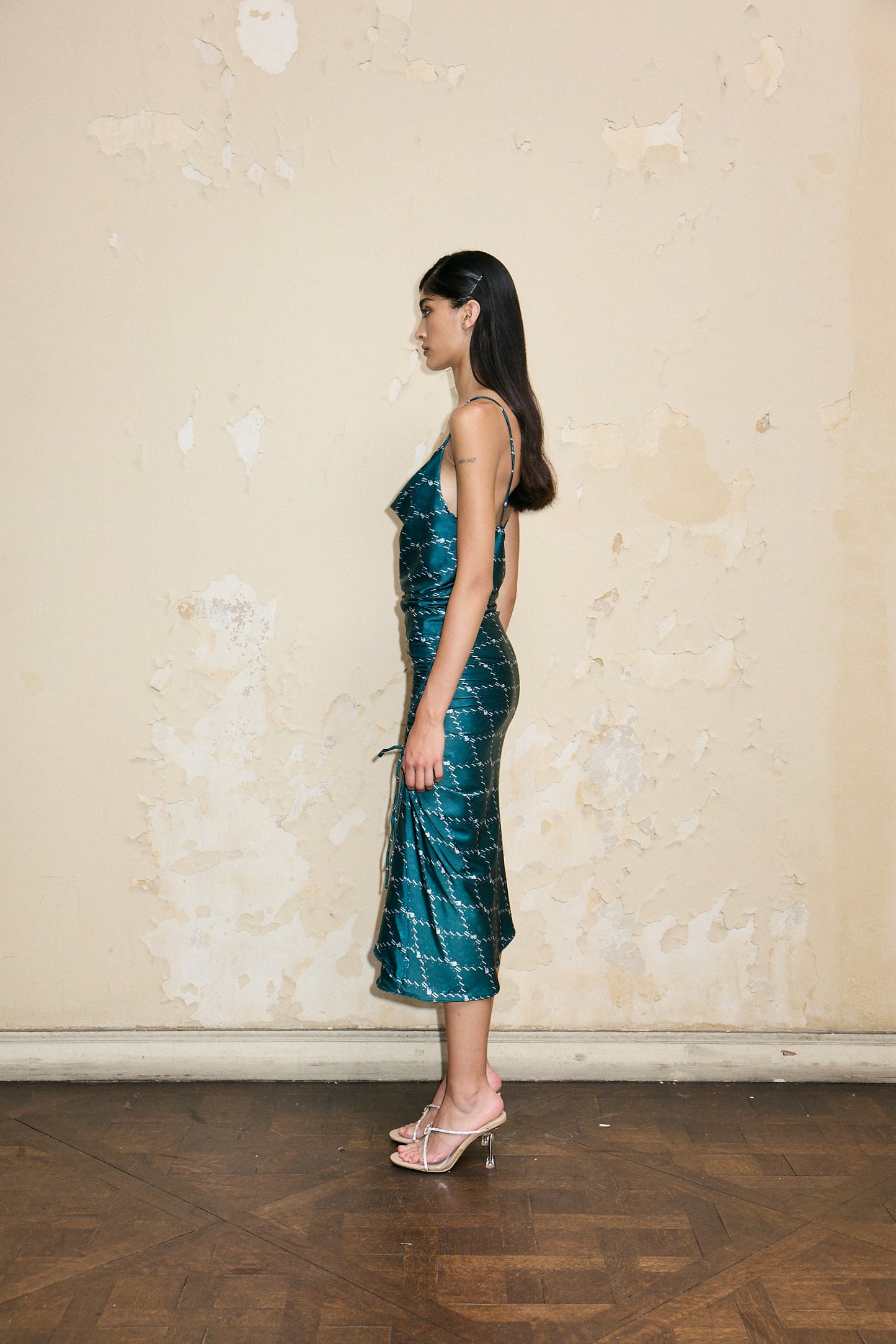 VESTIDO BABY DOLL PRINT VERDE 2X1