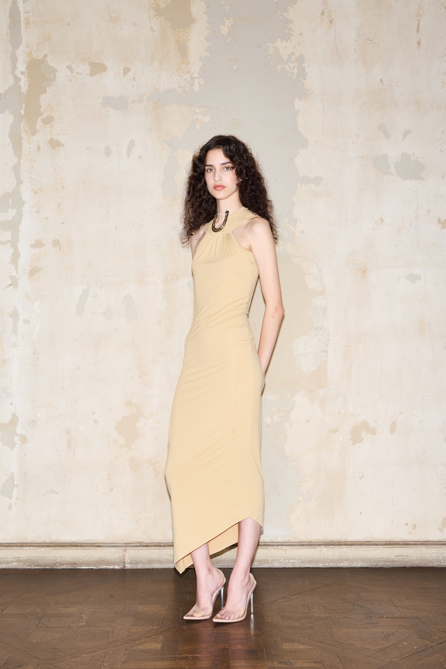 ROMULO DRESS BEIGE *PRE ORDER*