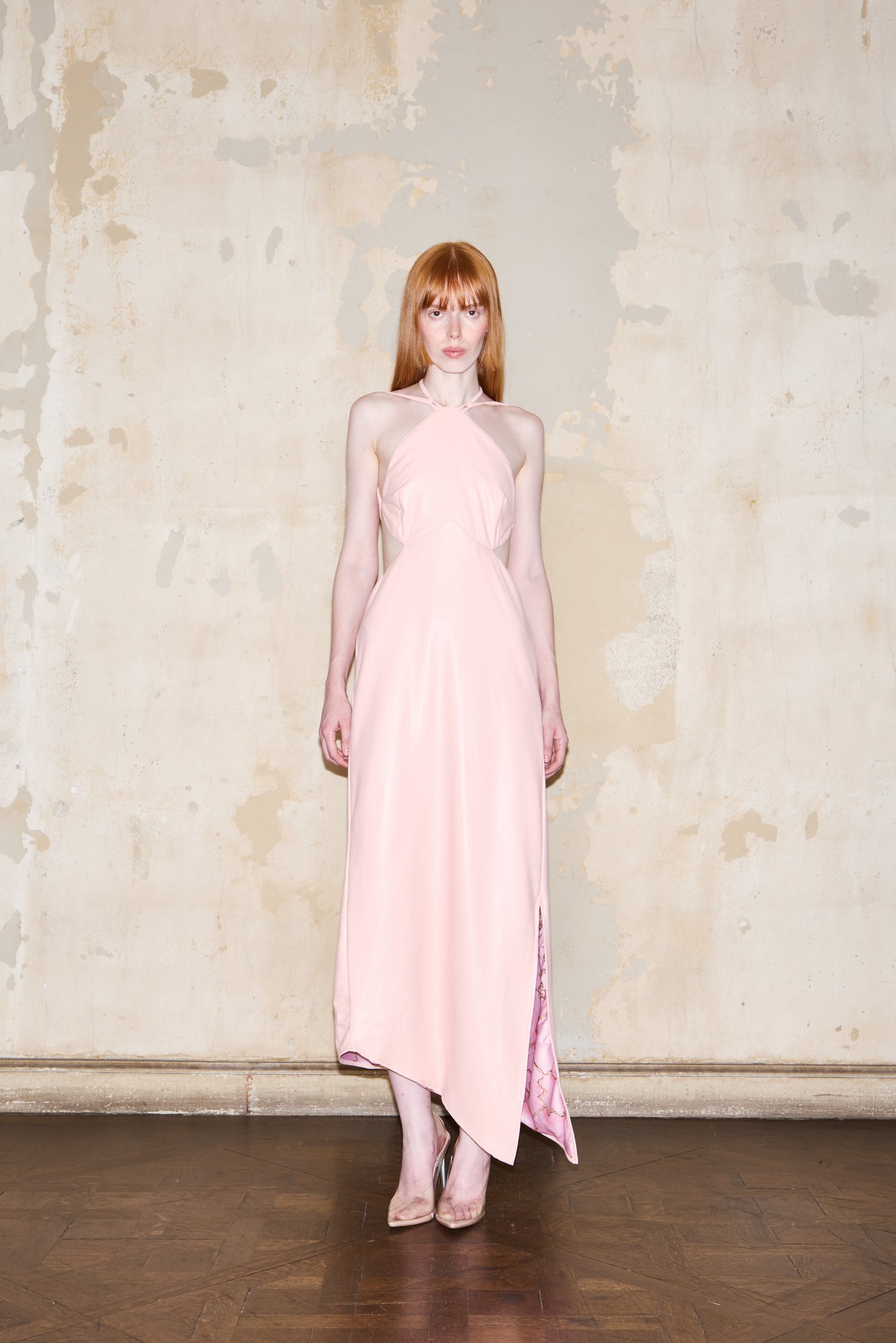 DIAZ DRESS ROSA ECO CUERO