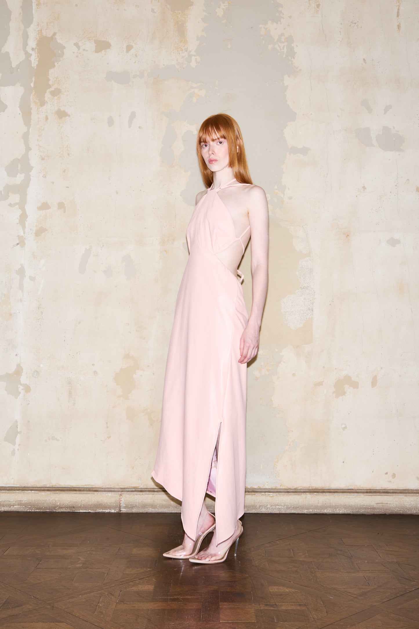 DIAZ DRESS ROSA ECO CUERO
