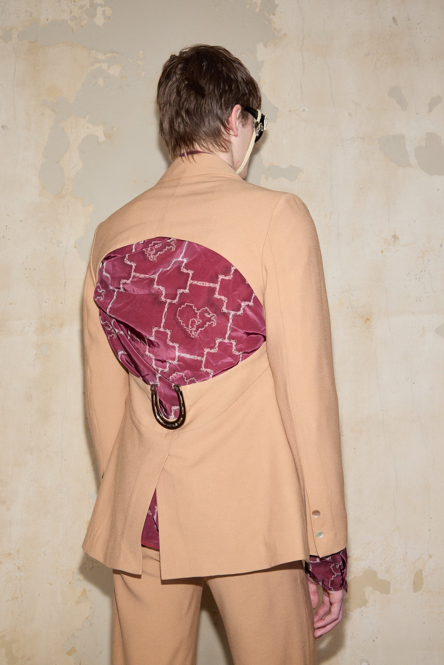 SARAVIA SHIRT PRINT BORDEAUX