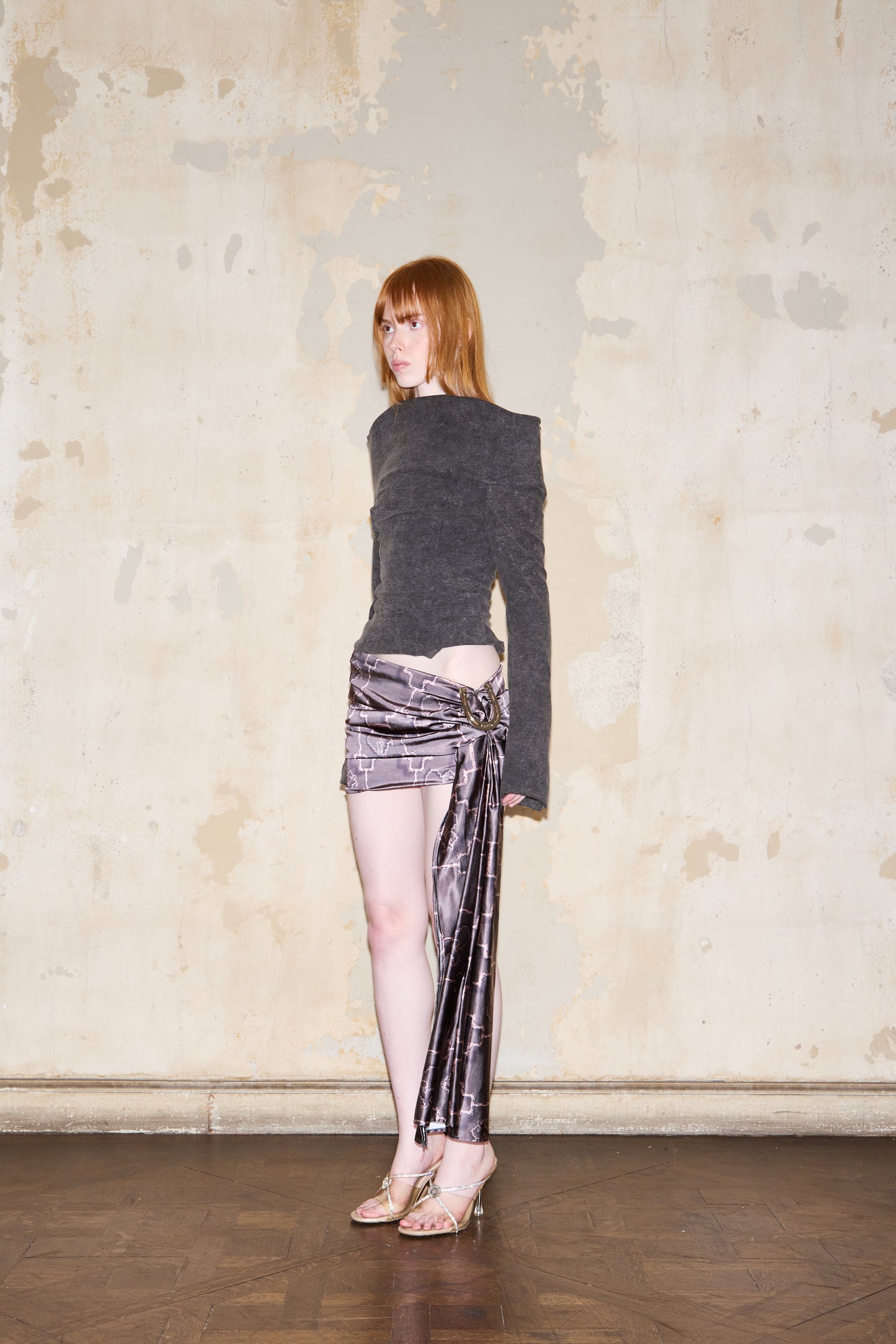 ALCORTA SKIRT PRINT GRIS