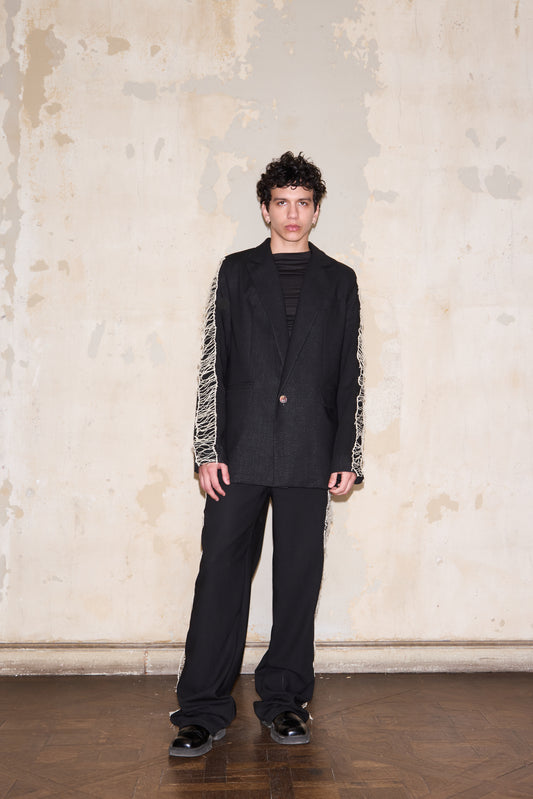 SARMIENTO BLAZER NEGRO - 𝙝𝙚𝙘𝙝𝙤 𝙖 𝙥𝙚𝙙𝙞𝙙𝙤