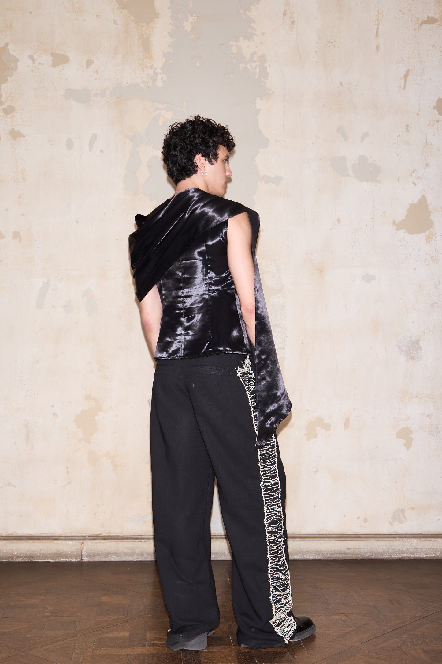 CERRITO BLOUSE NEGRA SATIN