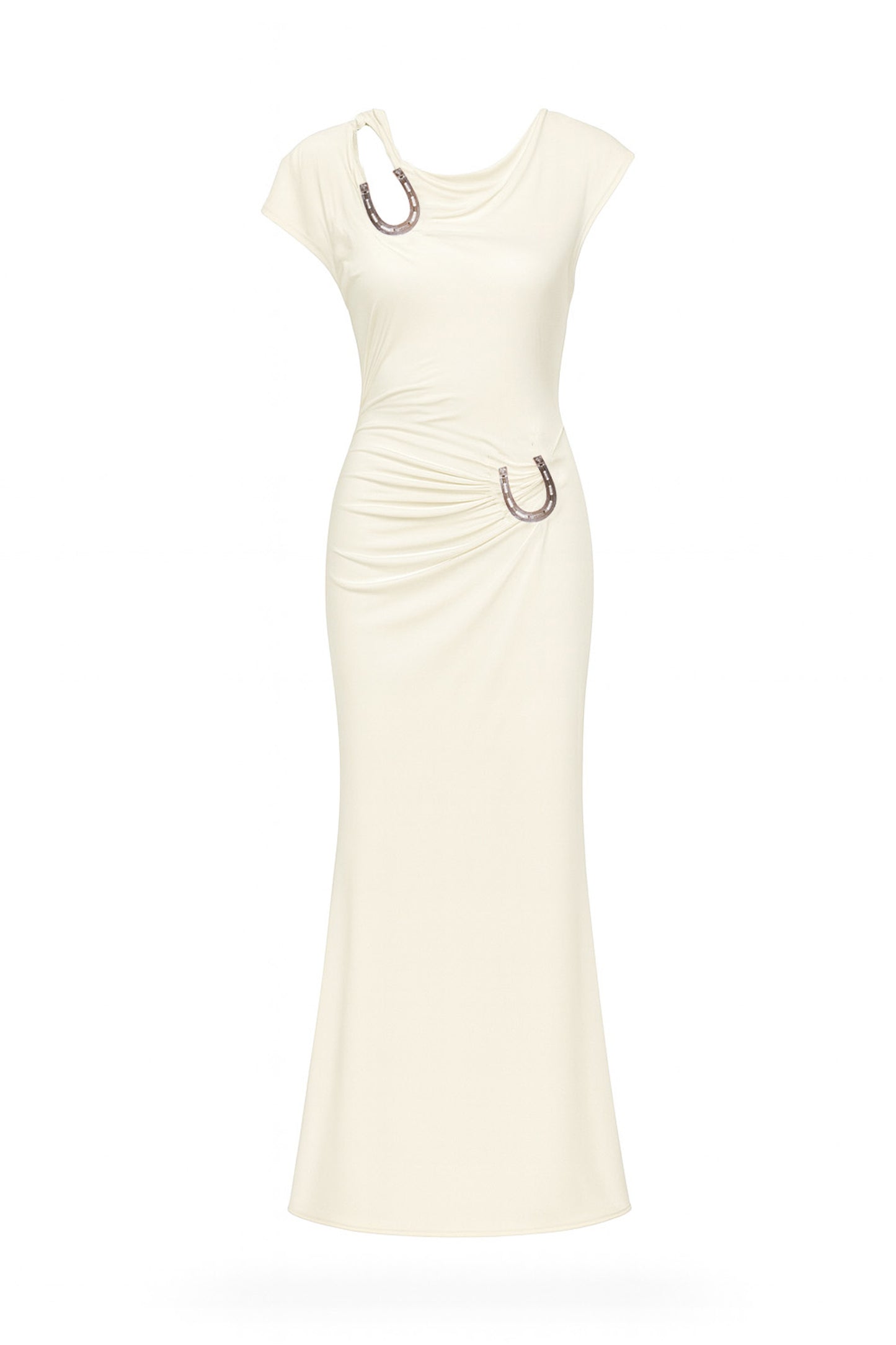 DEVOTO DRESS OFF WHITE