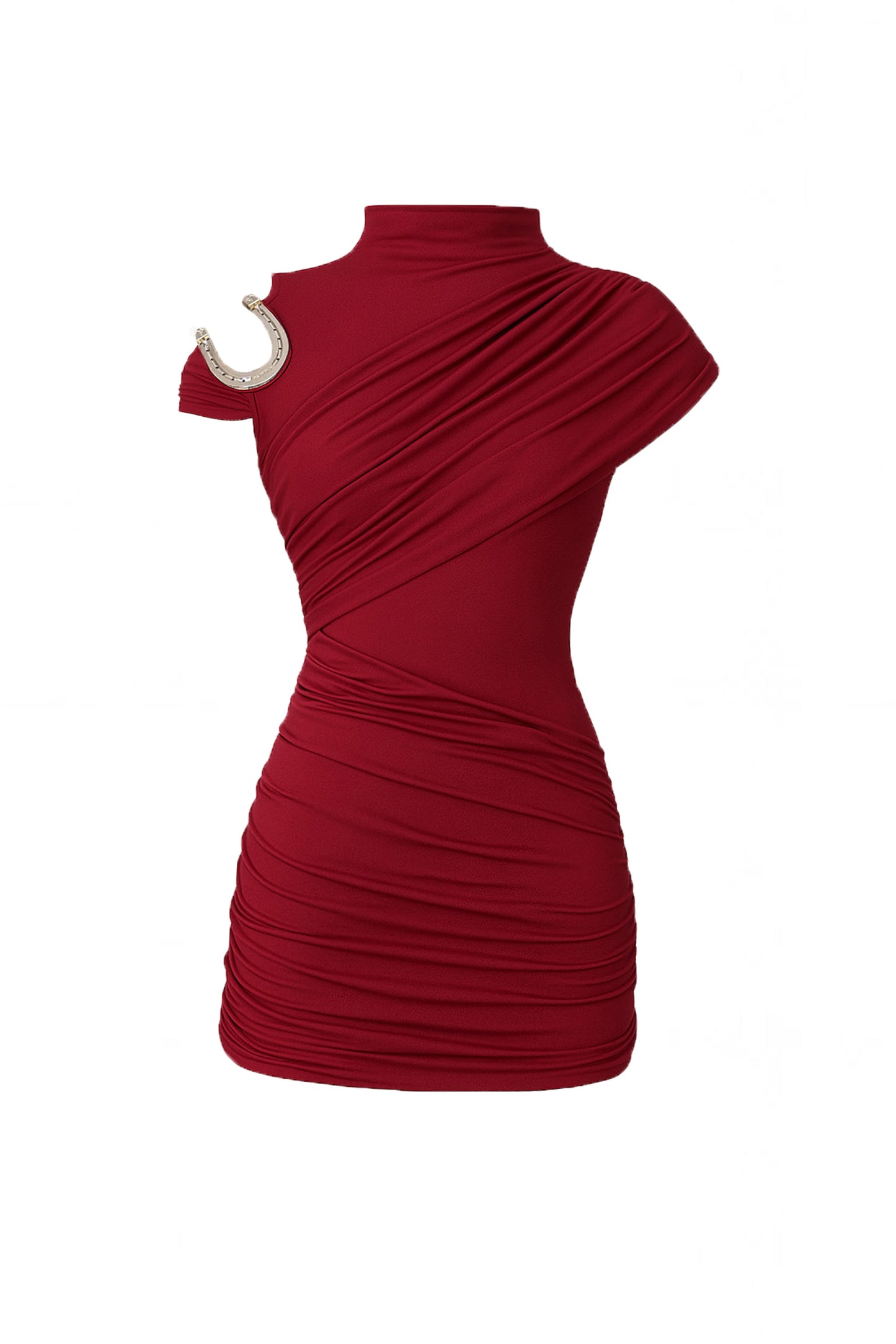 URQUIZA DRESS BORDEAUX
