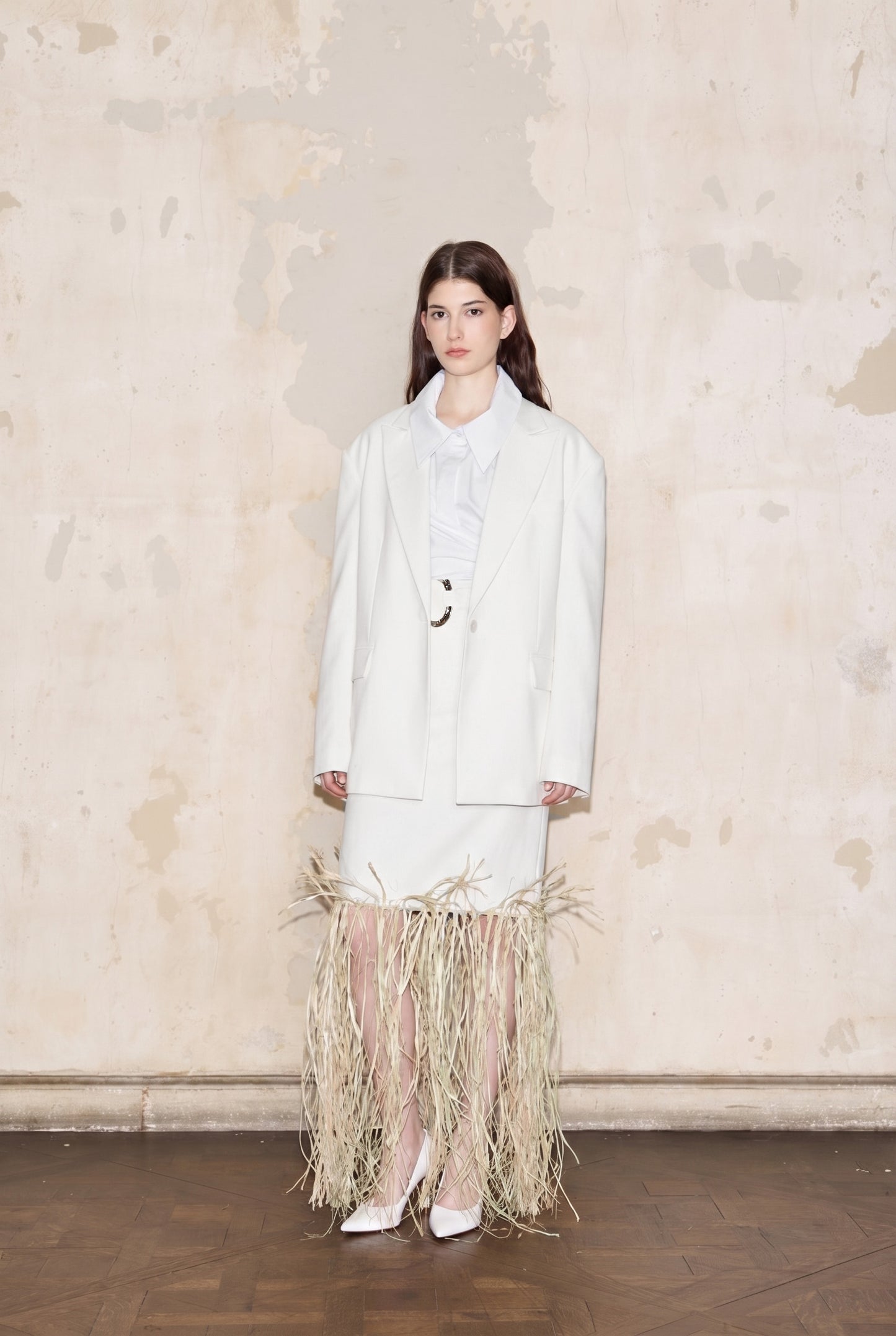 FERRE SKIRT OFF-WHITE - 𝙝𝙚𝙘𝙝𝙤 𝙖 𝙥𝙚𝙙𝙞𝙙𝙤