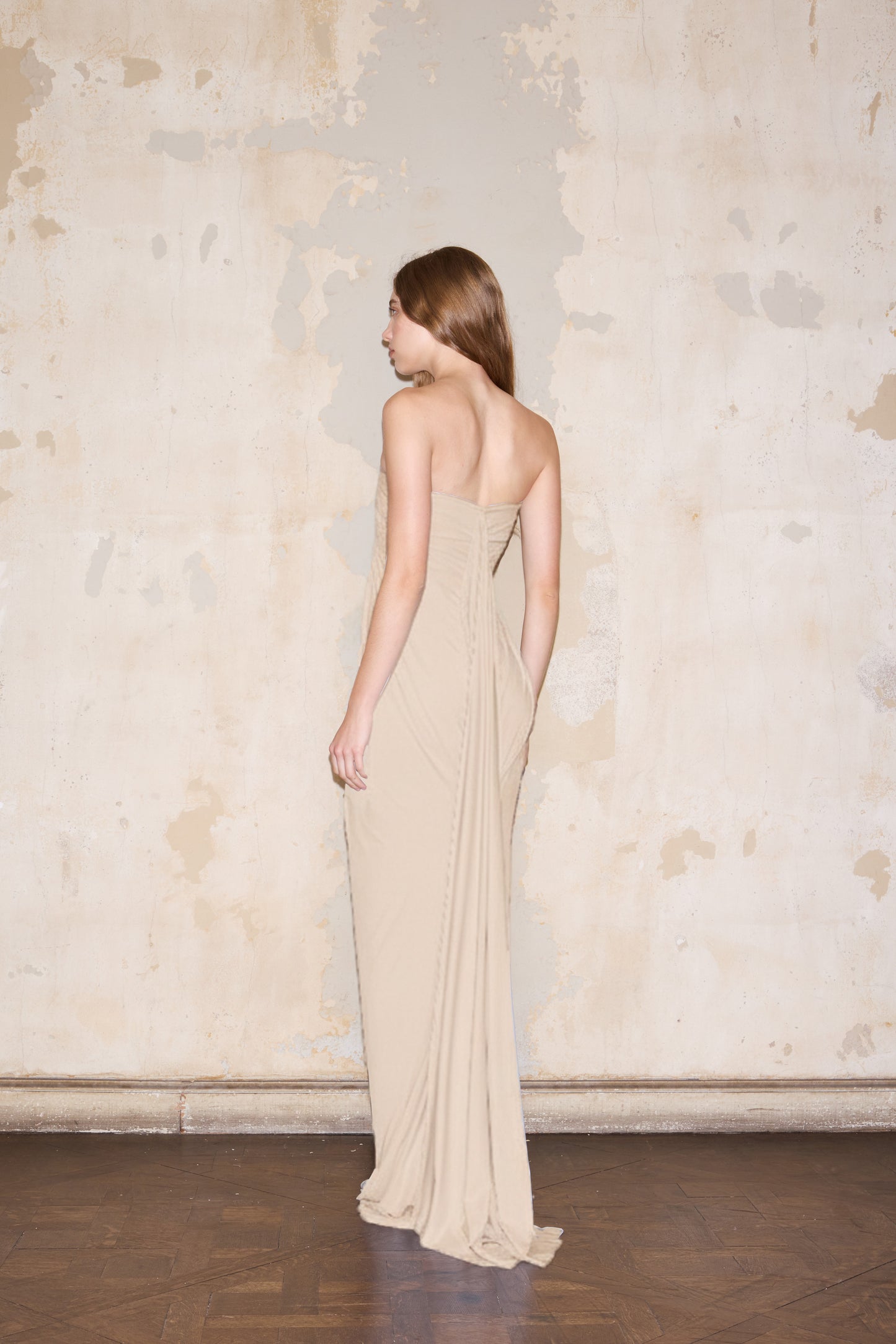 VEDIA DRESS NUDE