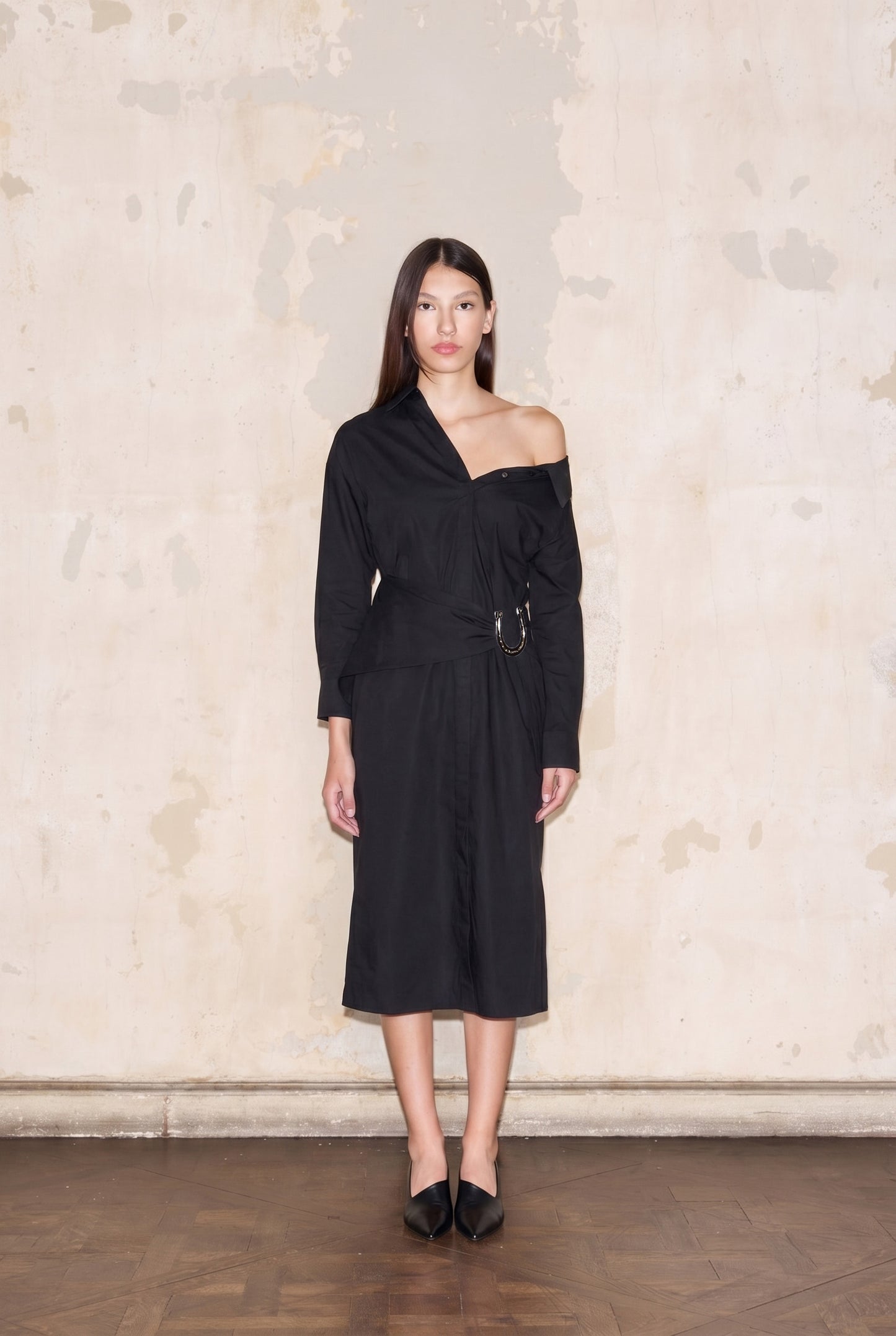 CAMISERO DRESS NEGRO