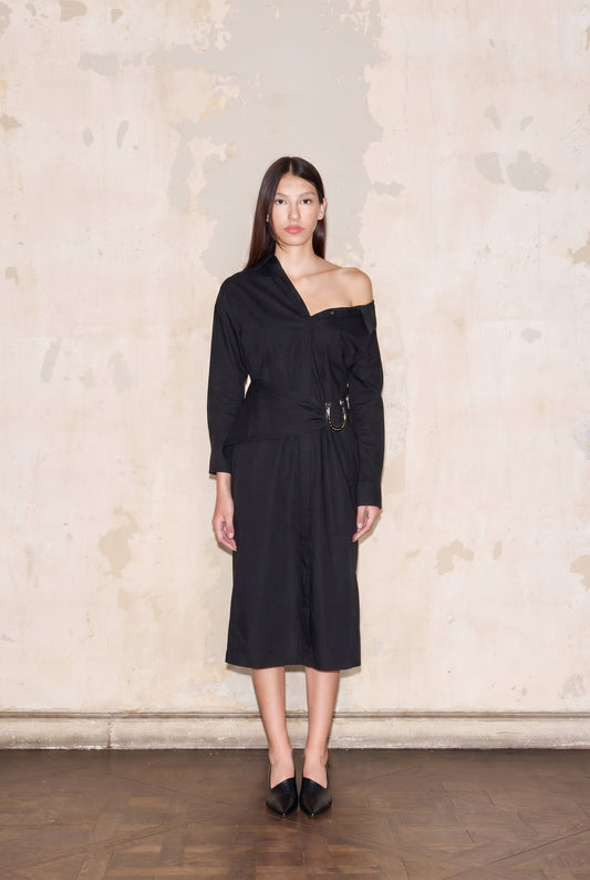 CAMISERO DRESS NEGRO