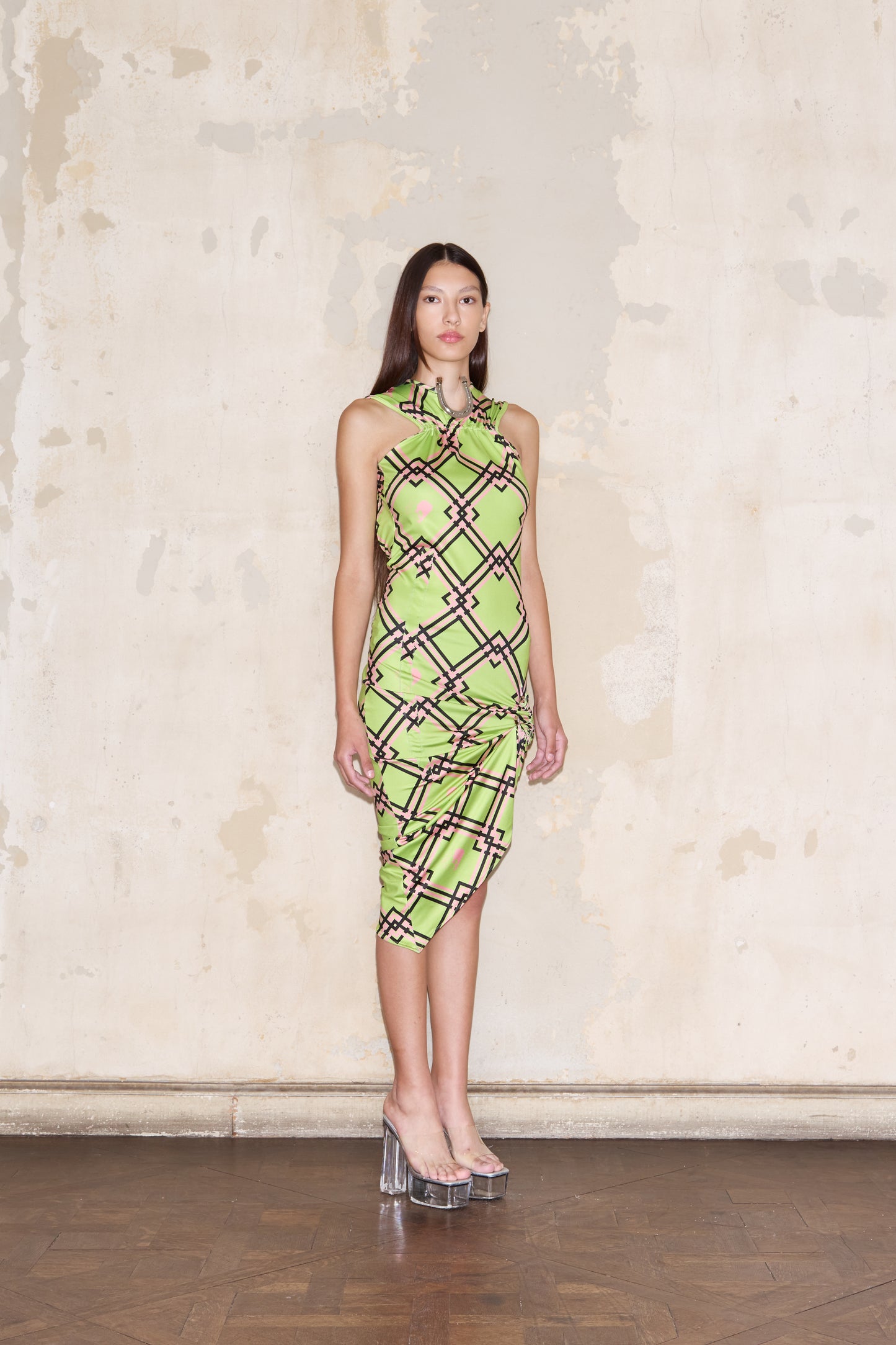 ROMULO DRESS PRINT VERDE