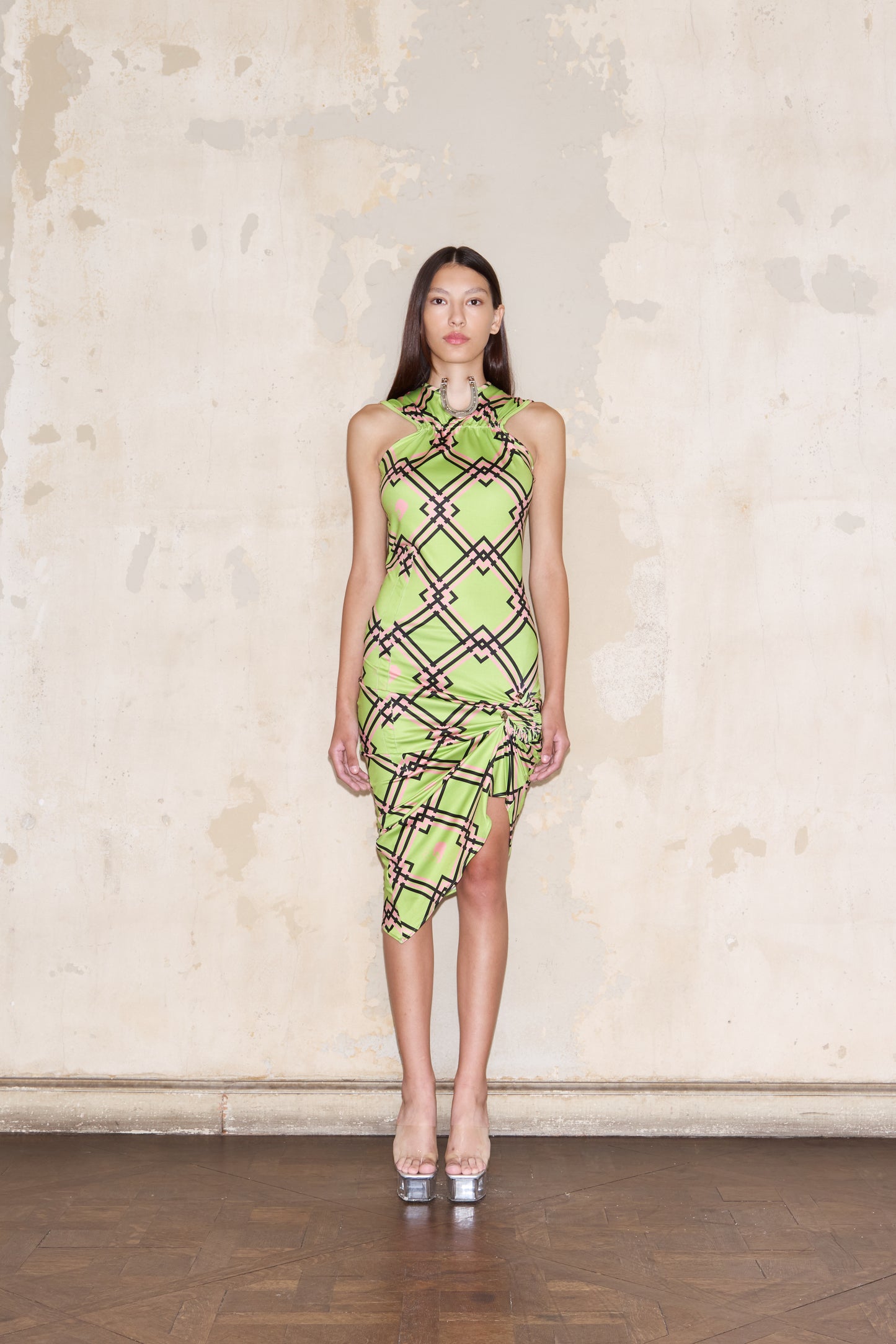 ROMULO DRESS PRINT VERDE