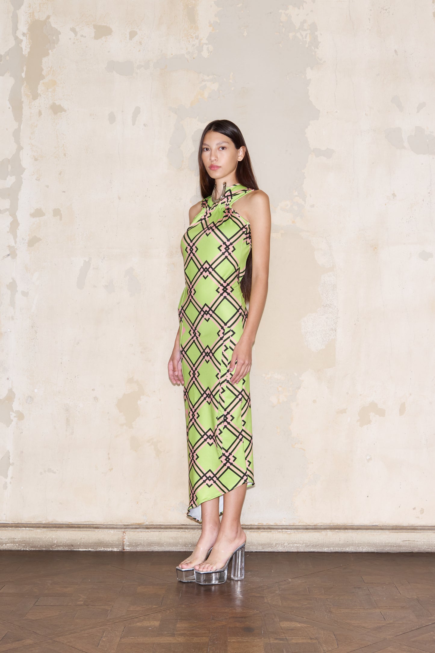 ROMULO DRESS PRINT VERDE