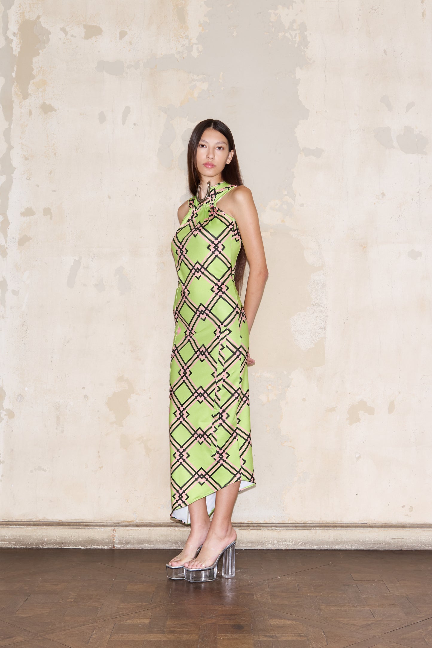 ROMULO DRESS PRINT VERDE