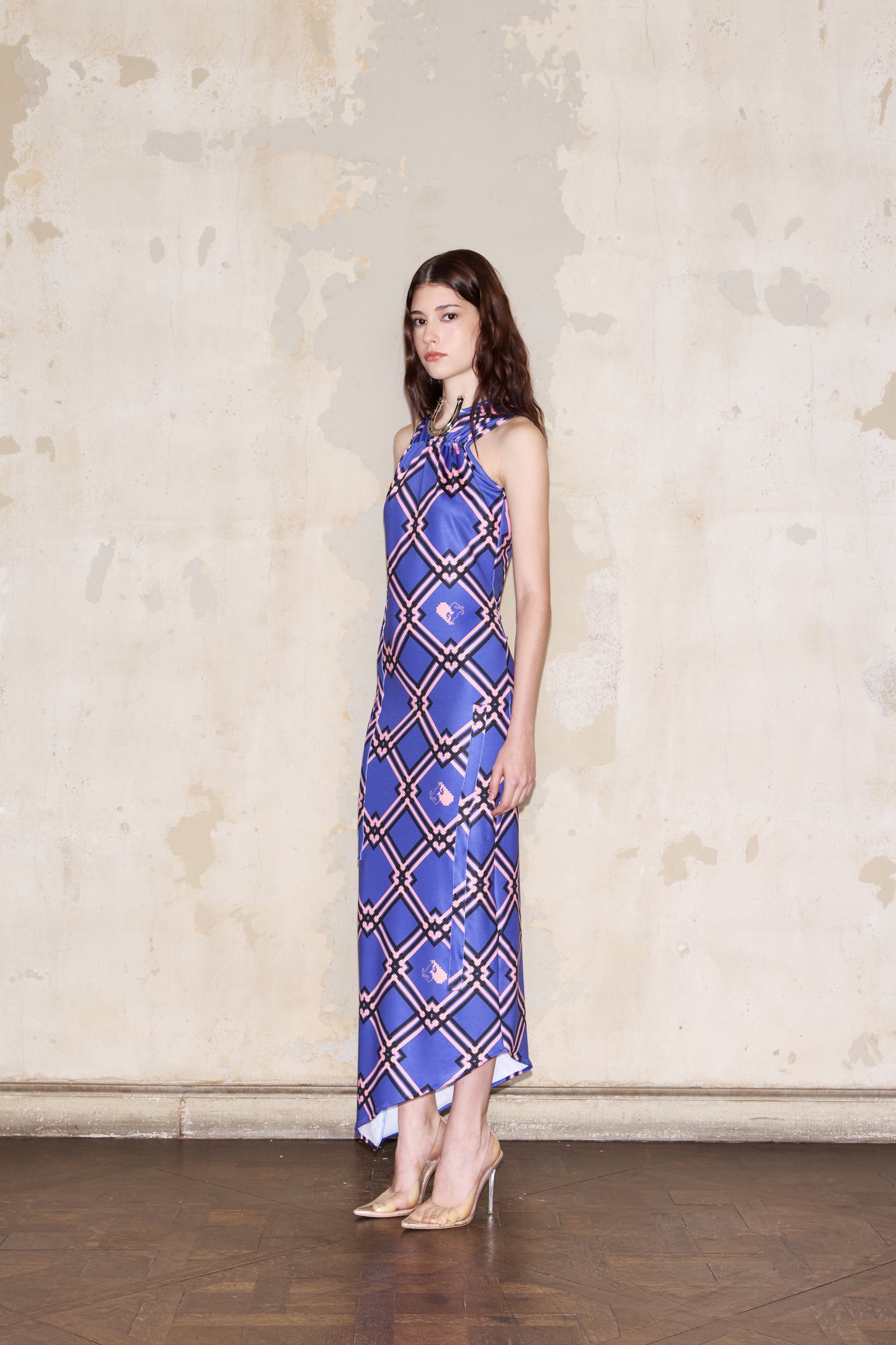 ROMULO DRESS PRINT AZUL