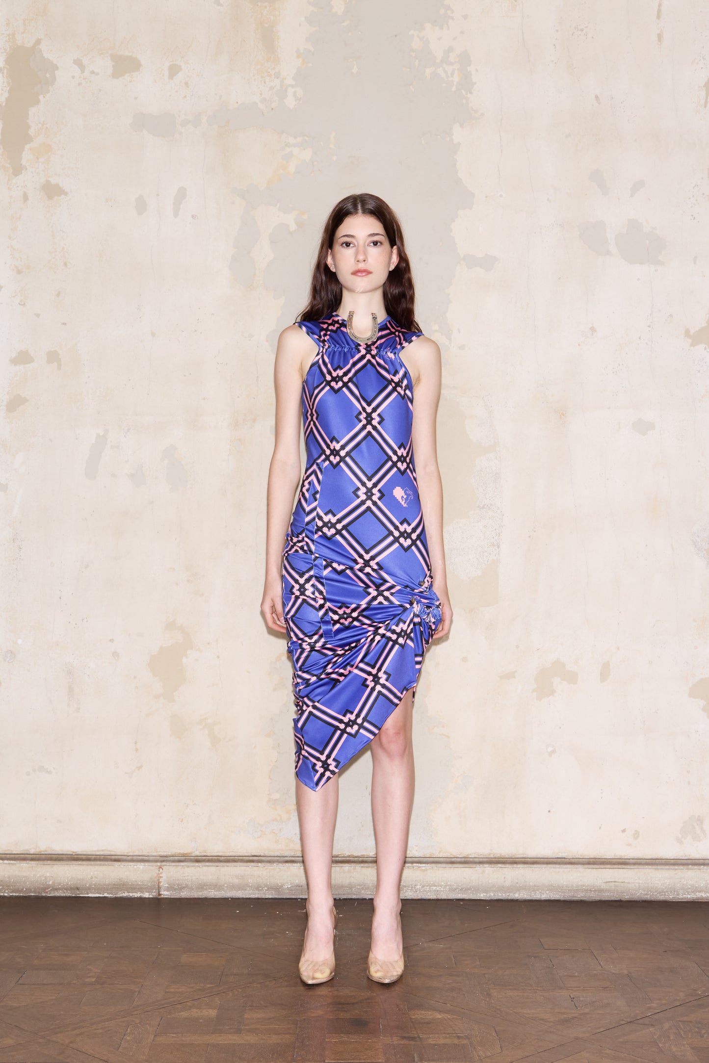 ROMULO DRESS PRINT AZUL