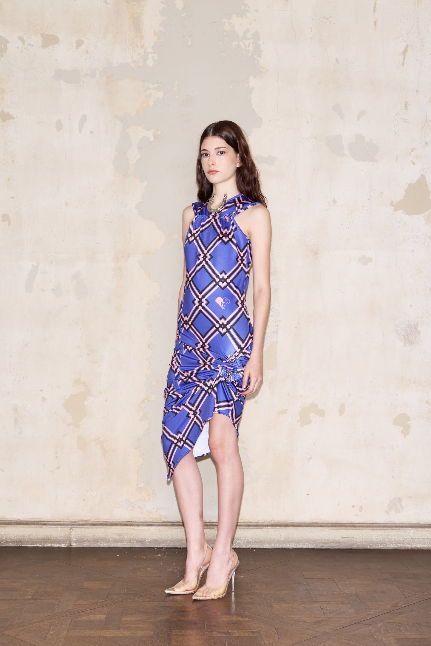 ROMULO DRESS PRINT AZUL