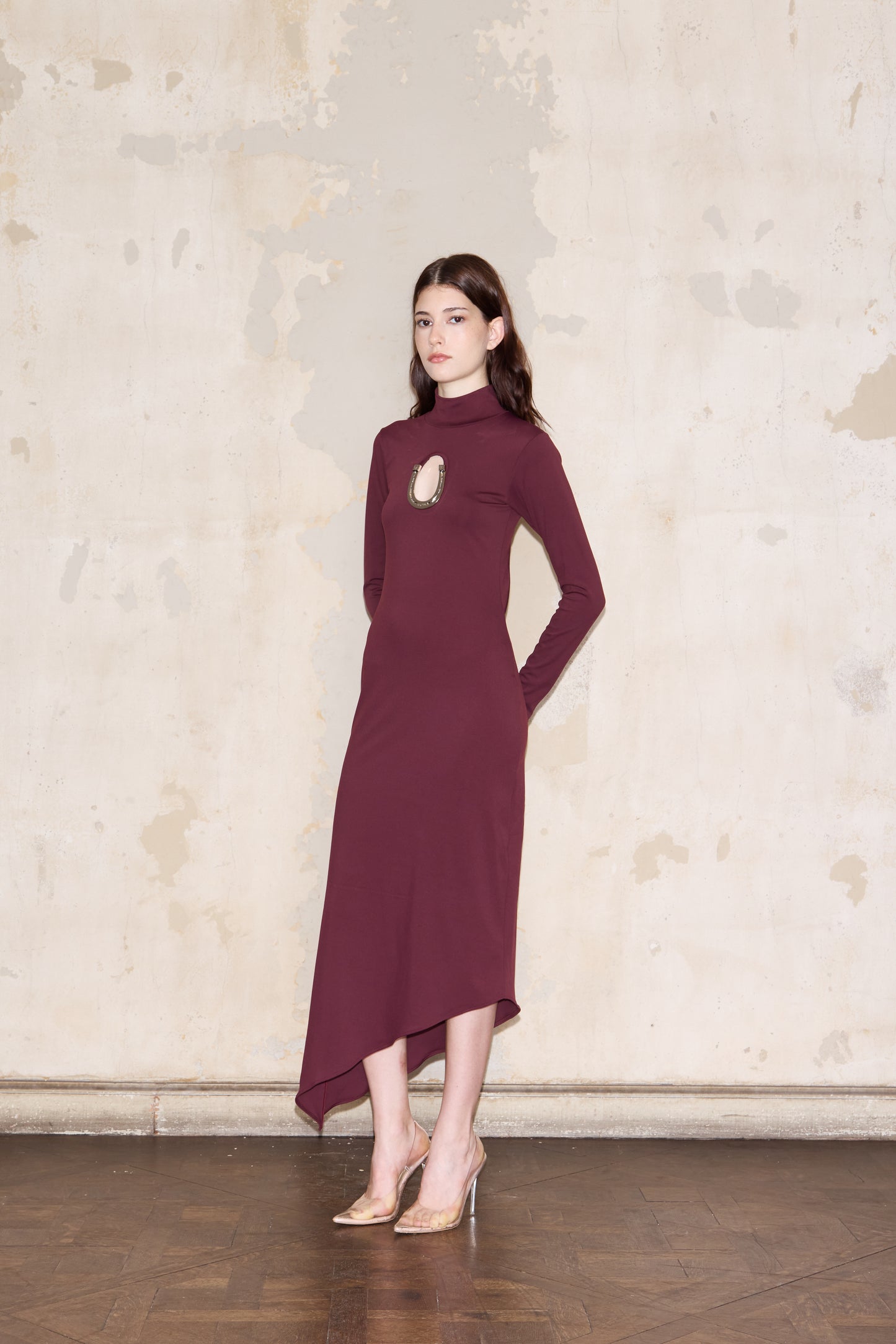 VENTO DRESS BORDEAUX