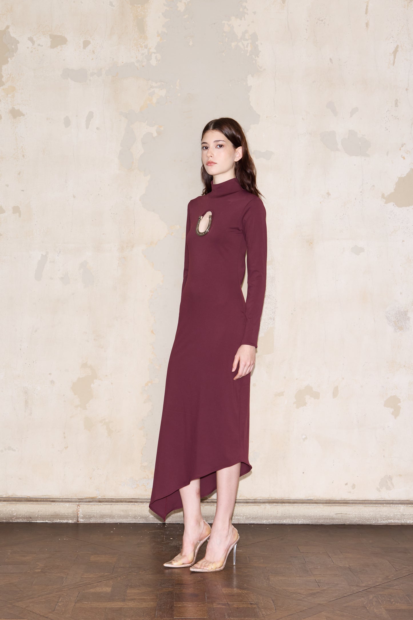 VENTO DRESS BORDEAUX