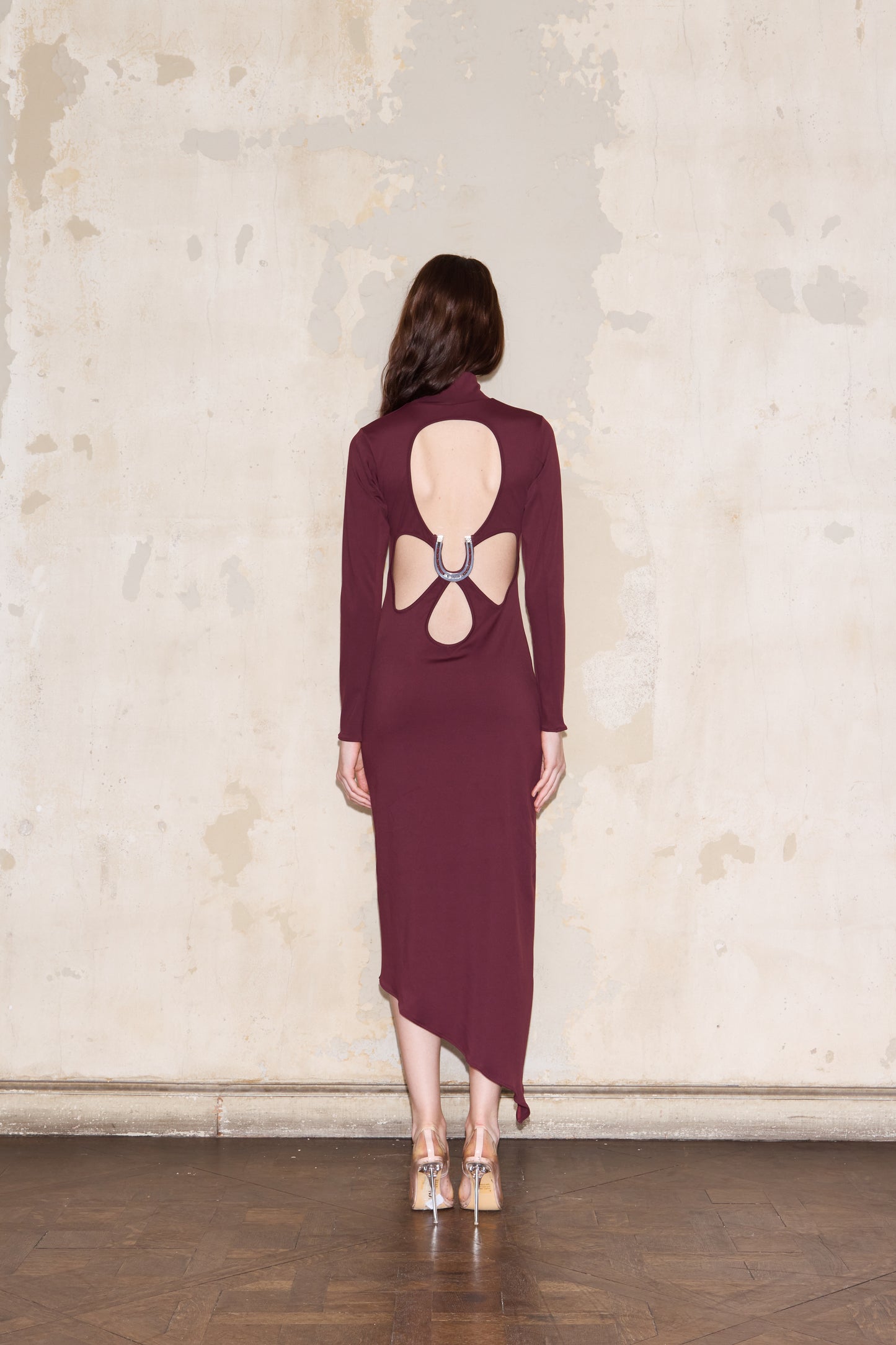 VENTO DRESS BORDEAUX