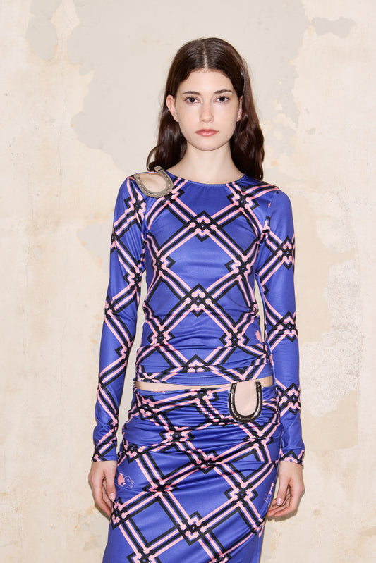 TOSCANA T-SHIRT PRINT AZUL