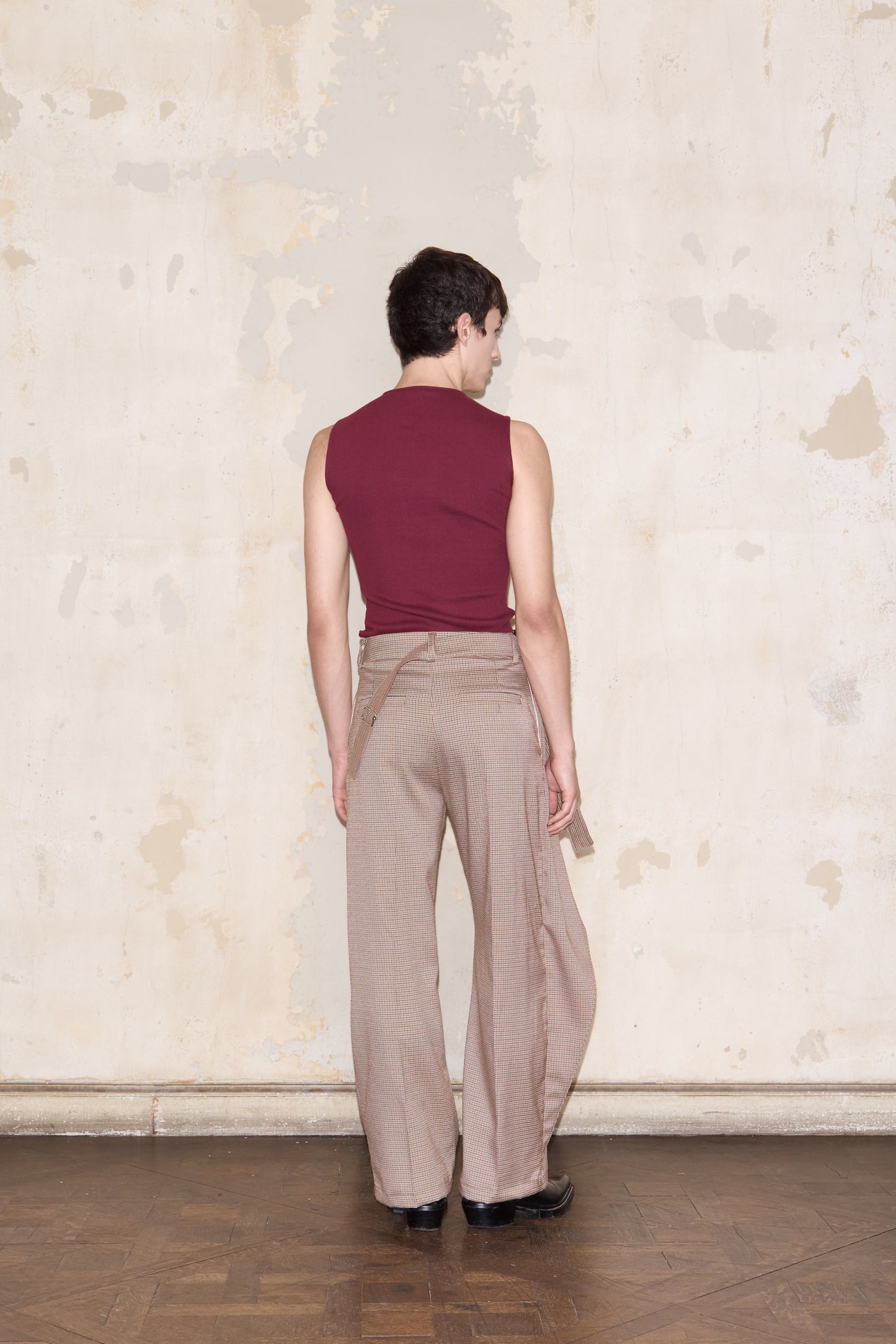 PIZURNO PANT PRINCIPE DE GALES BEIGE