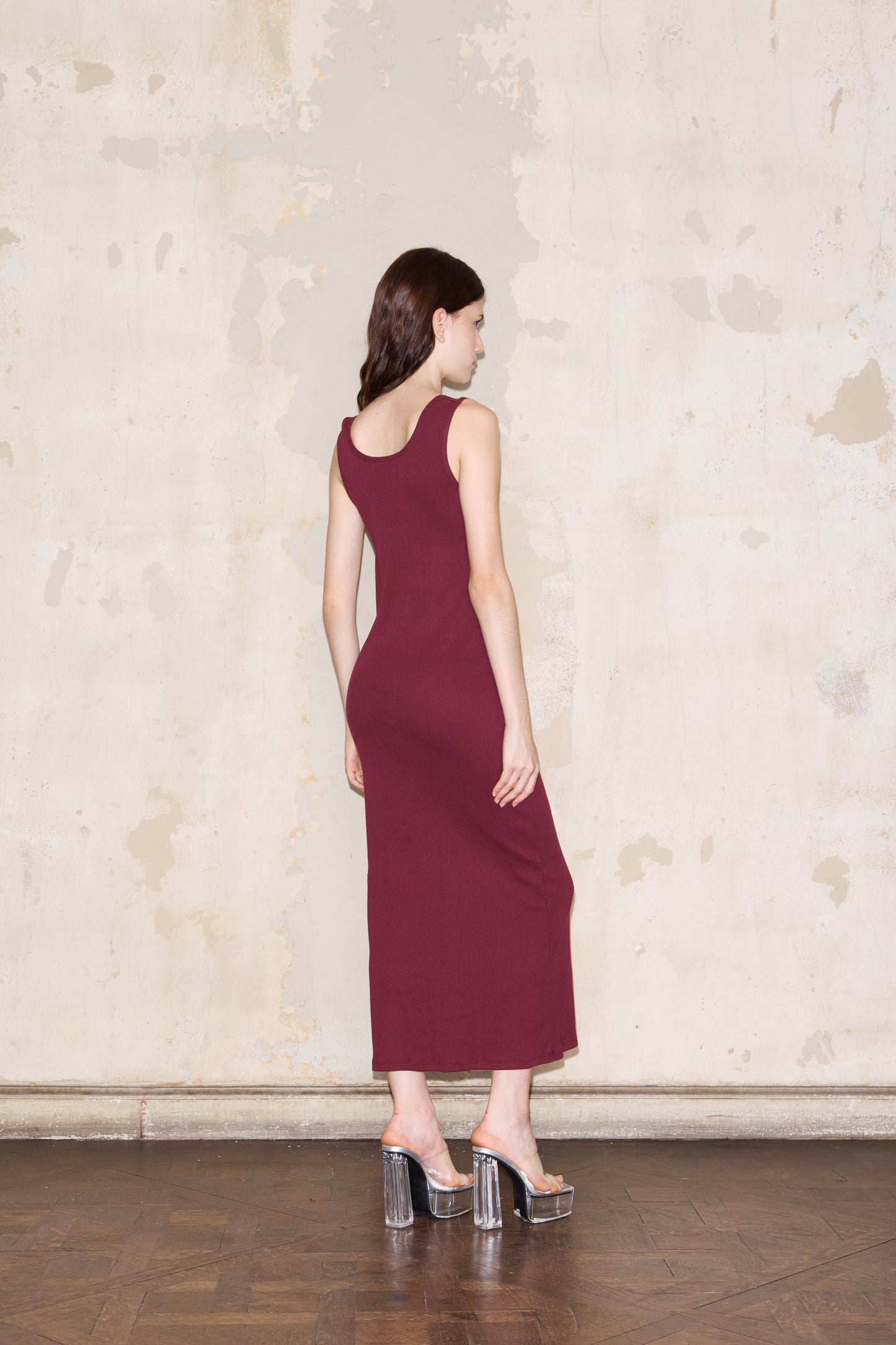 TERRERO DRESS BORDEAUX