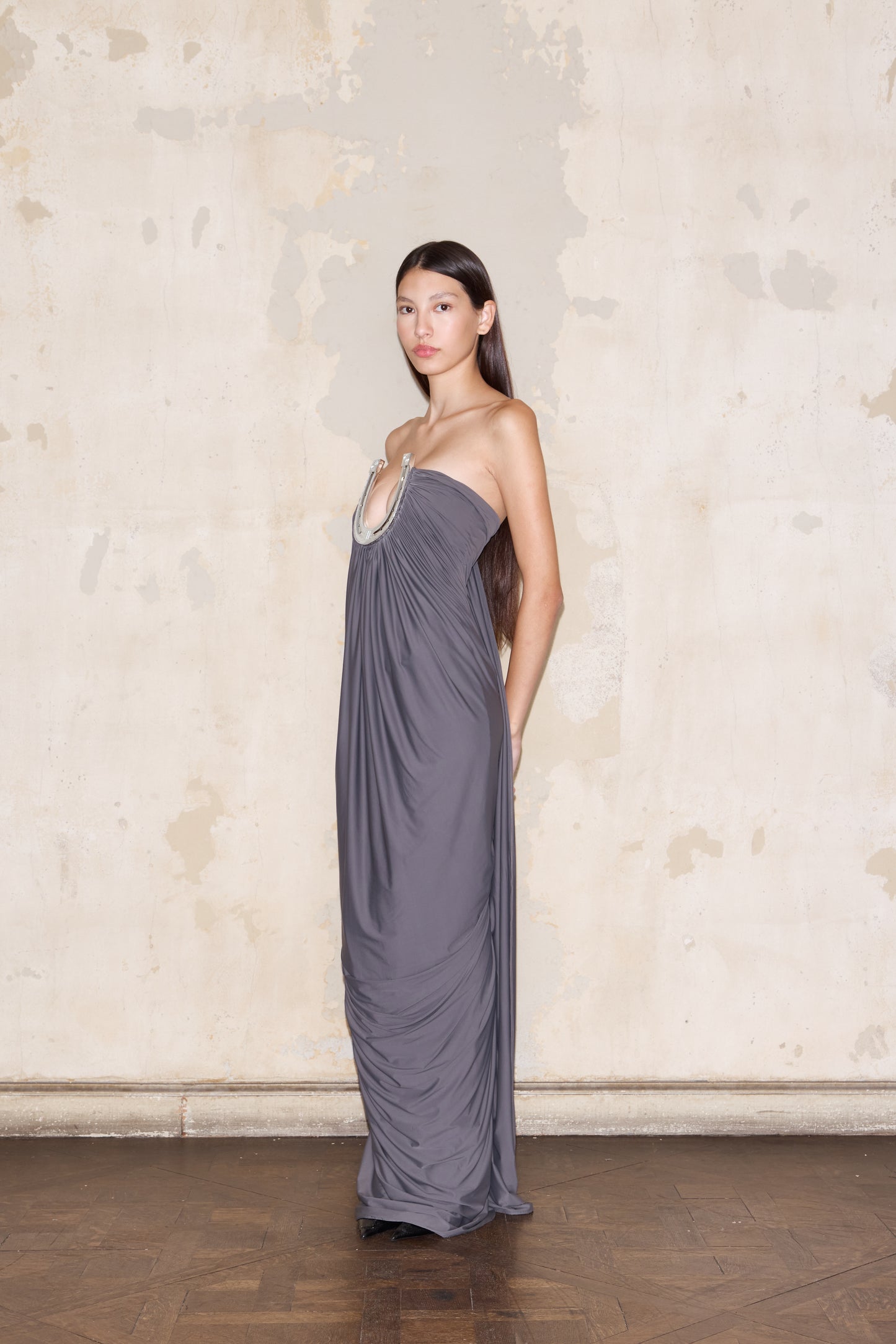 VEDIA DRESS GRIS