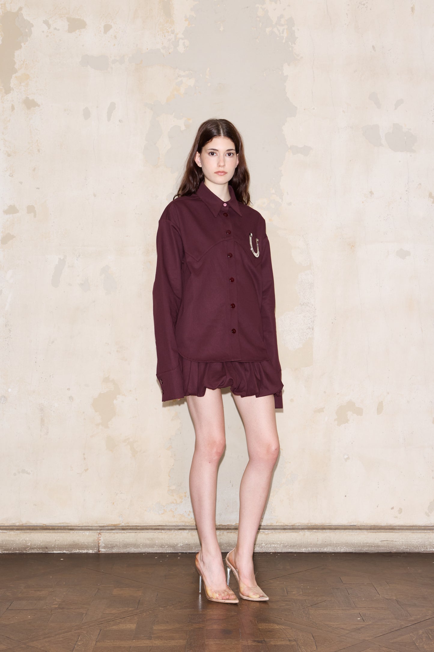 CESPEDES BLOUSE BORDEAUX