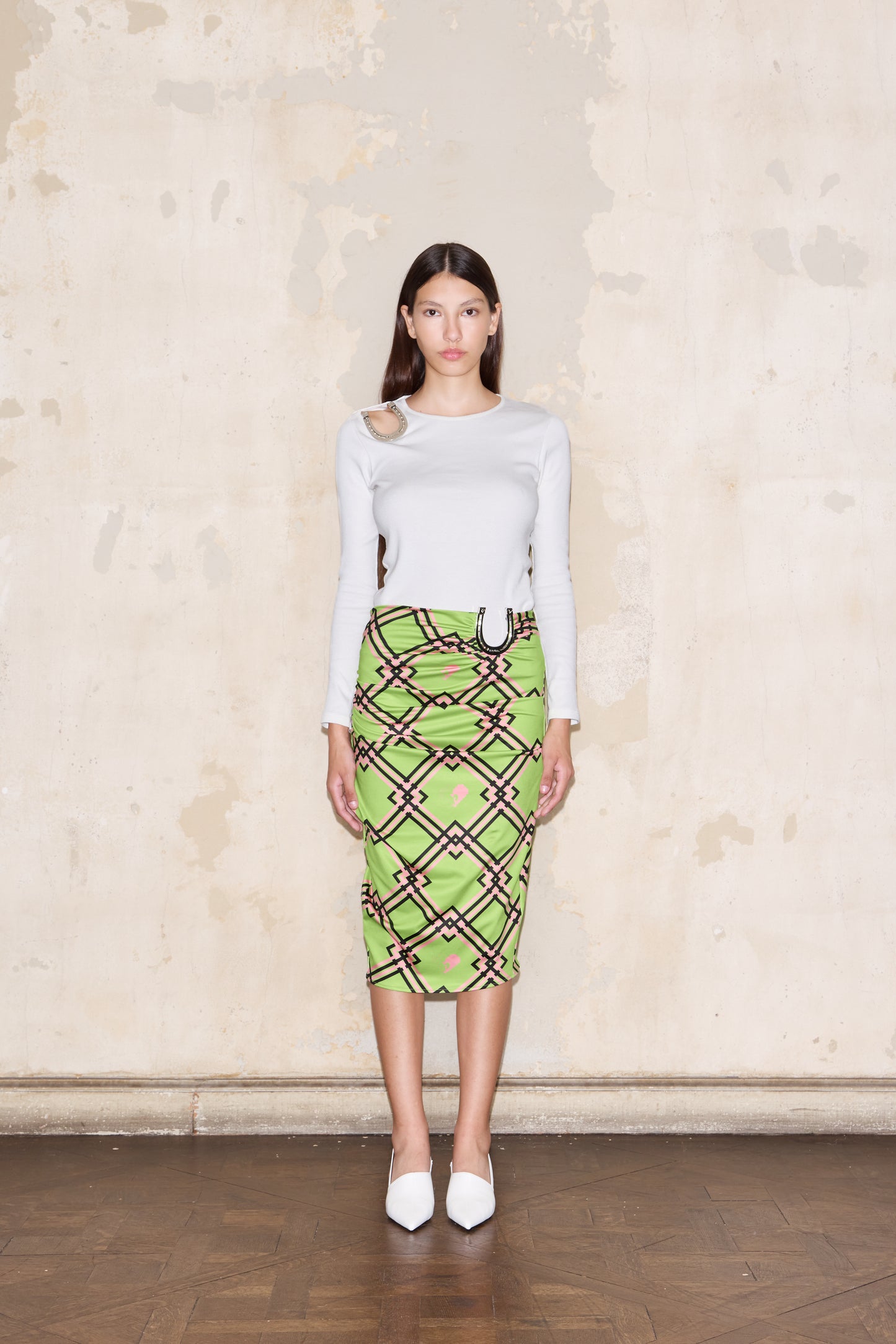 HELGUERA SKIRT PRINT VERDE