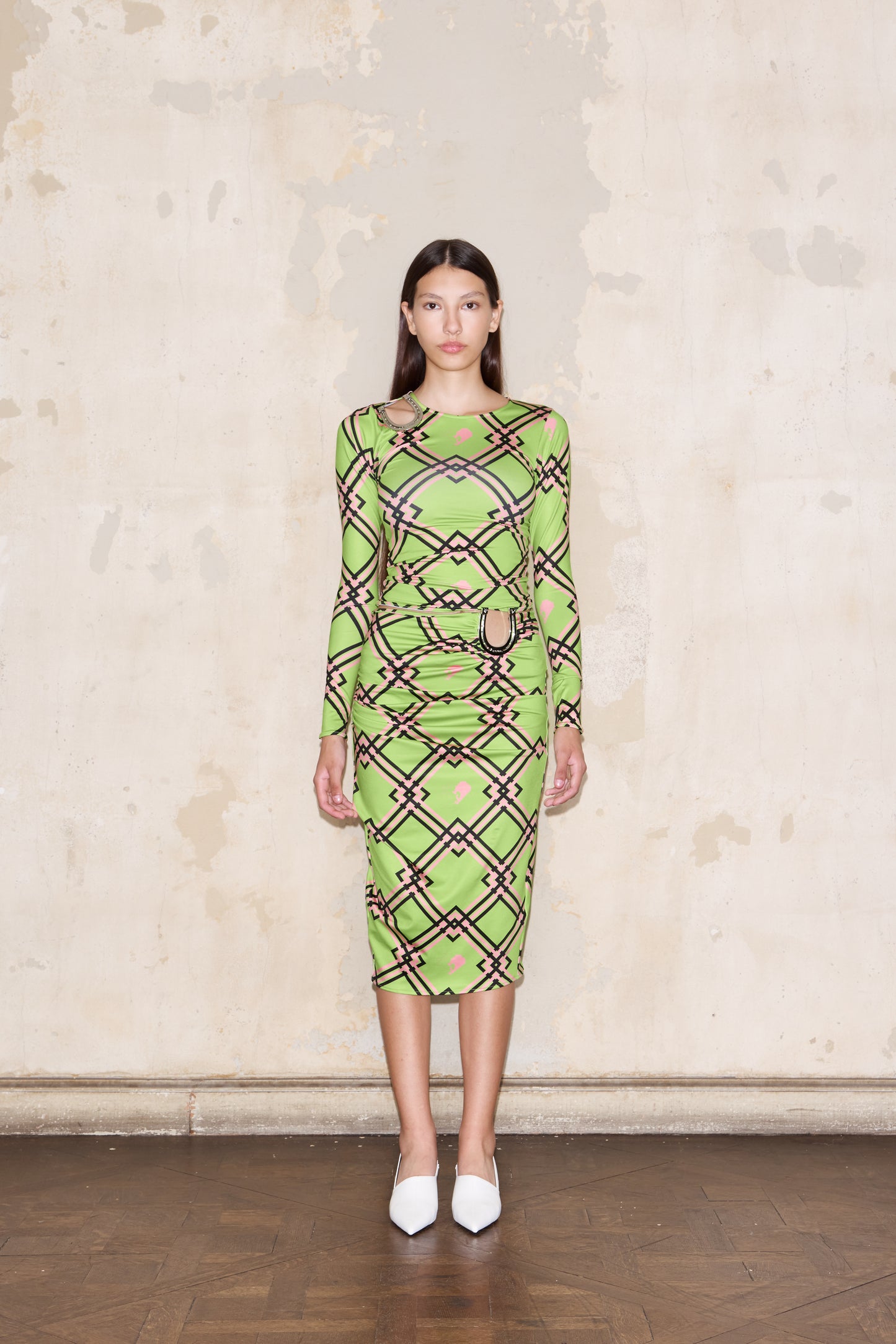 HELGUERA SKIRT PRINT VERDE
