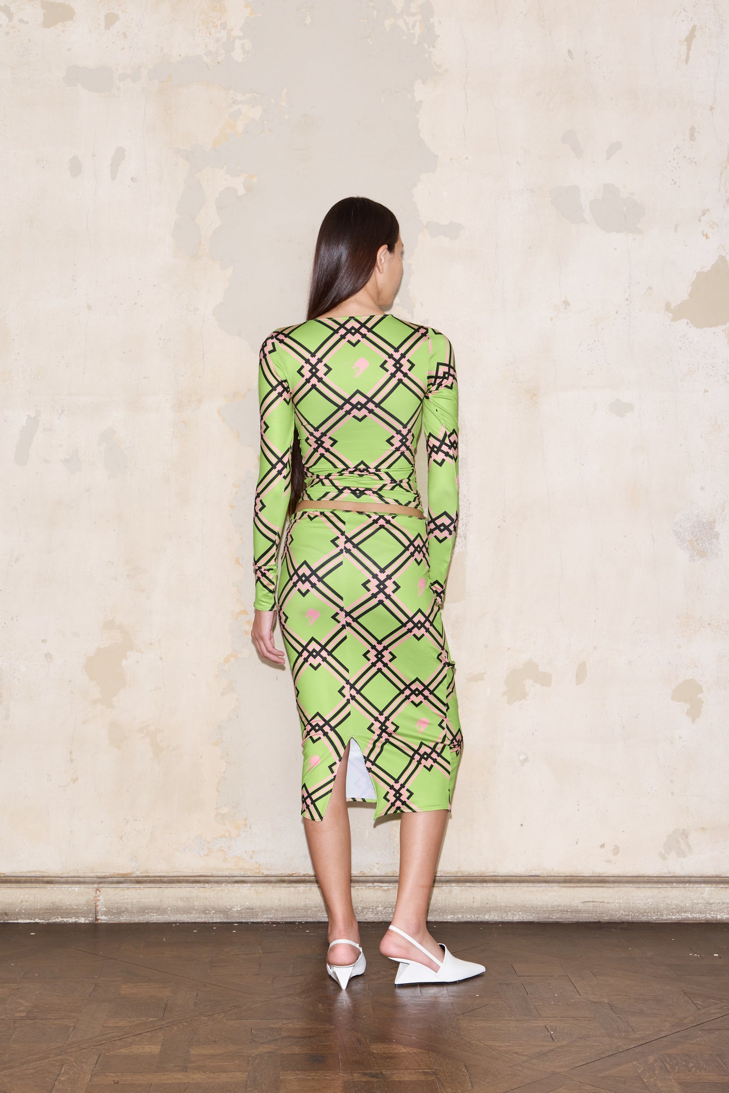 HELGUERA SKIRT PRINT VERDE