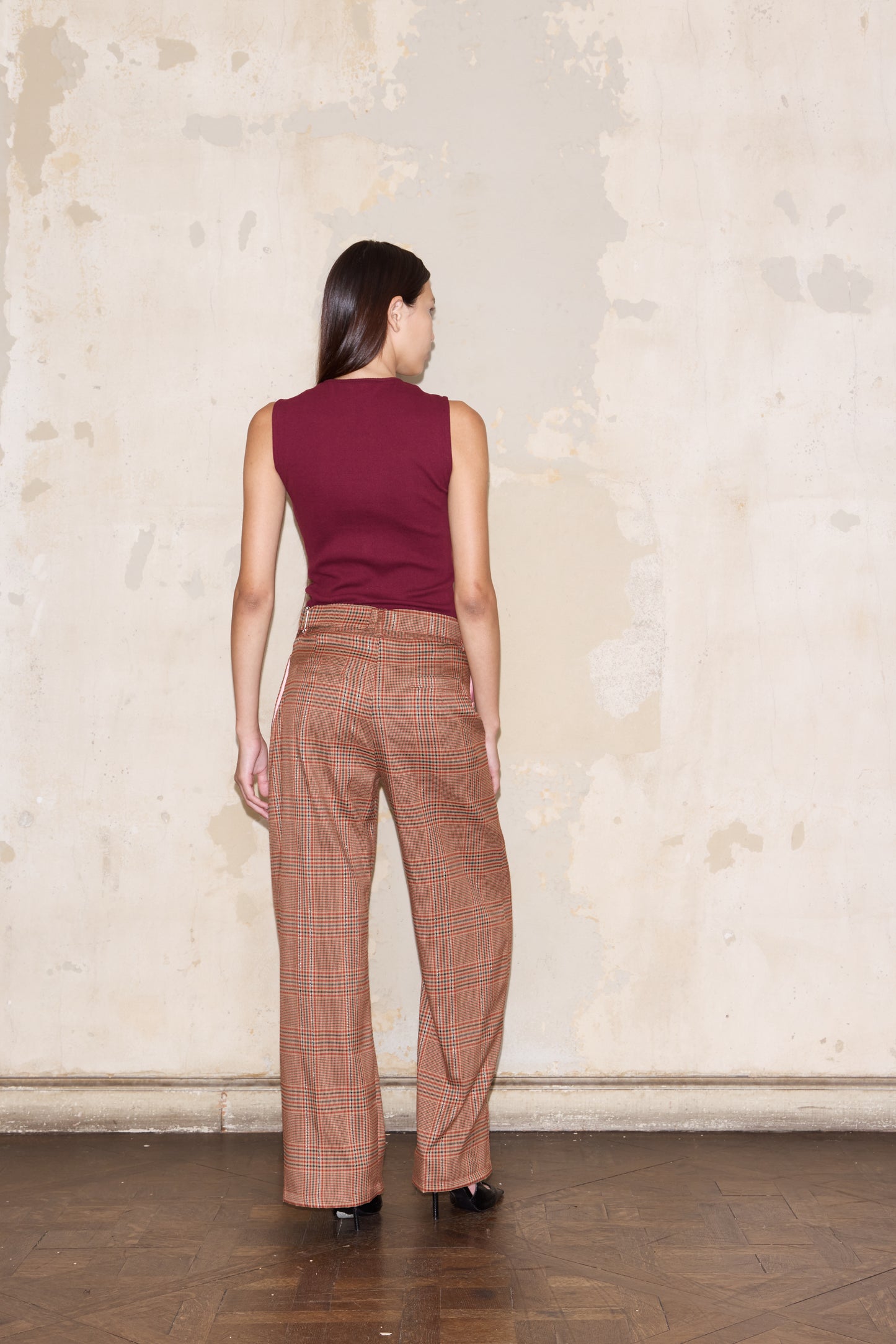 PIZURNO PANT PRINCIPE DE GALES ROJO