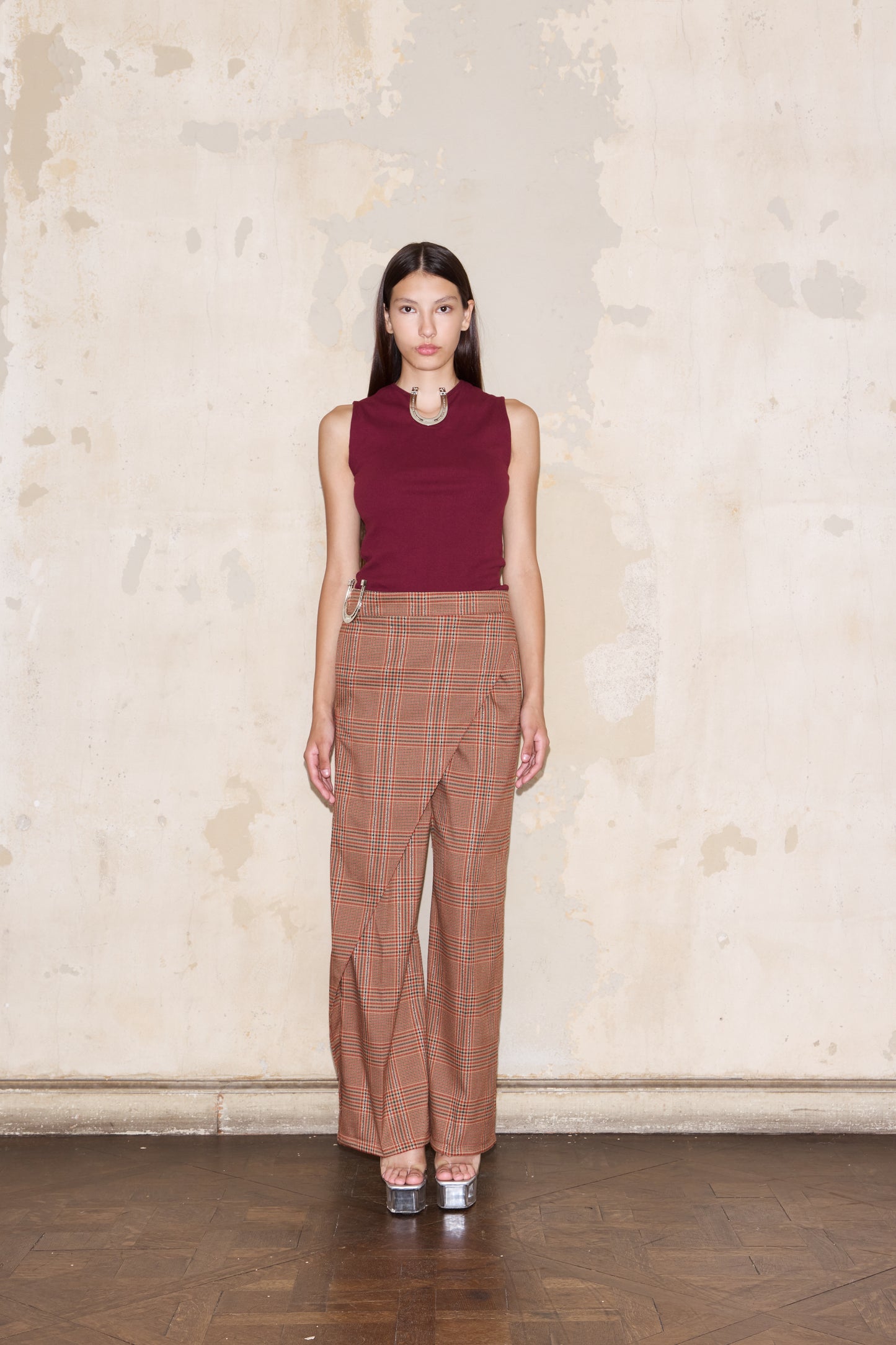 PIZURNO PANT PRINCIPE DE GALES ROJO