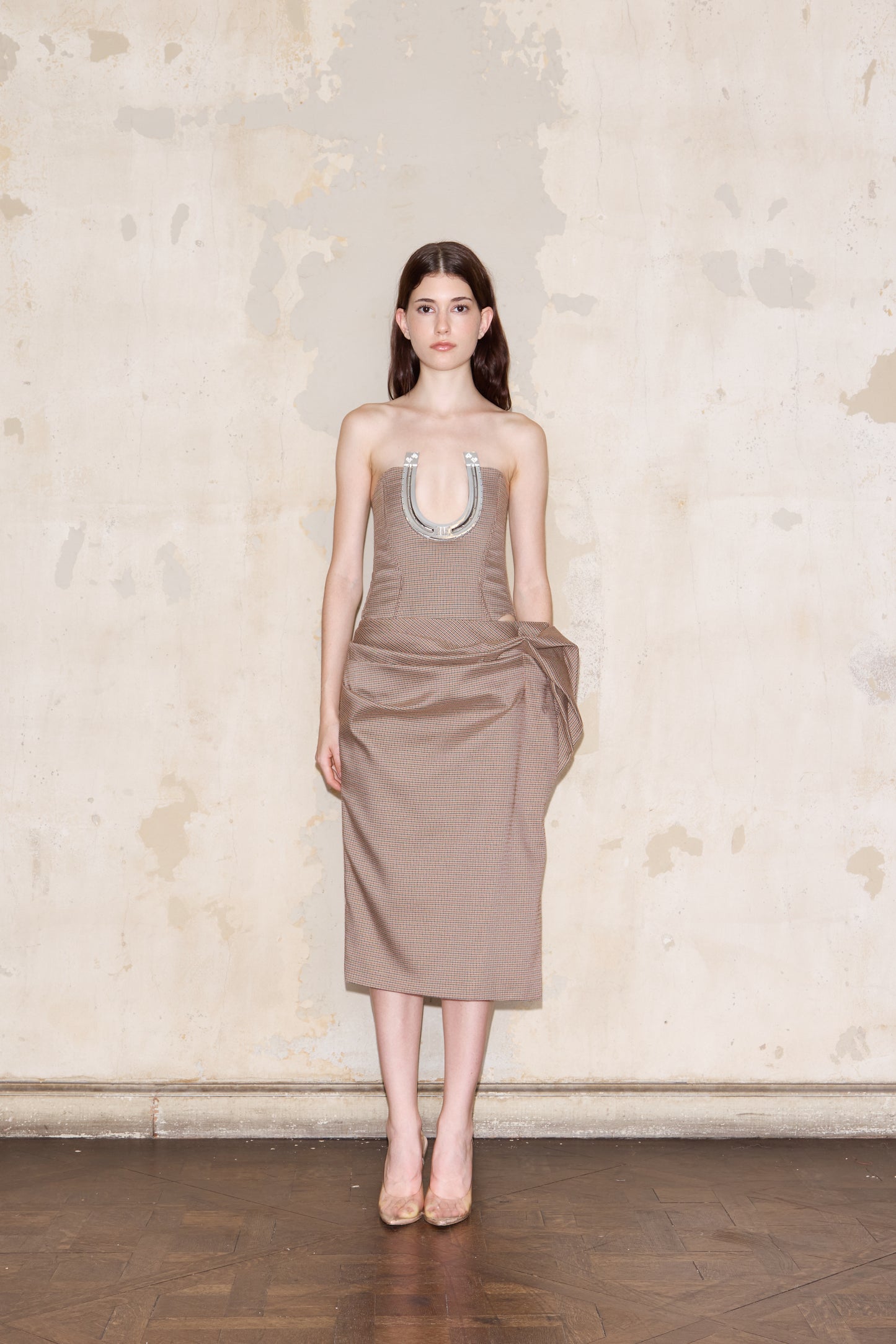 FREYRE SKIRT PRINCIPE DE GALES BEIGE