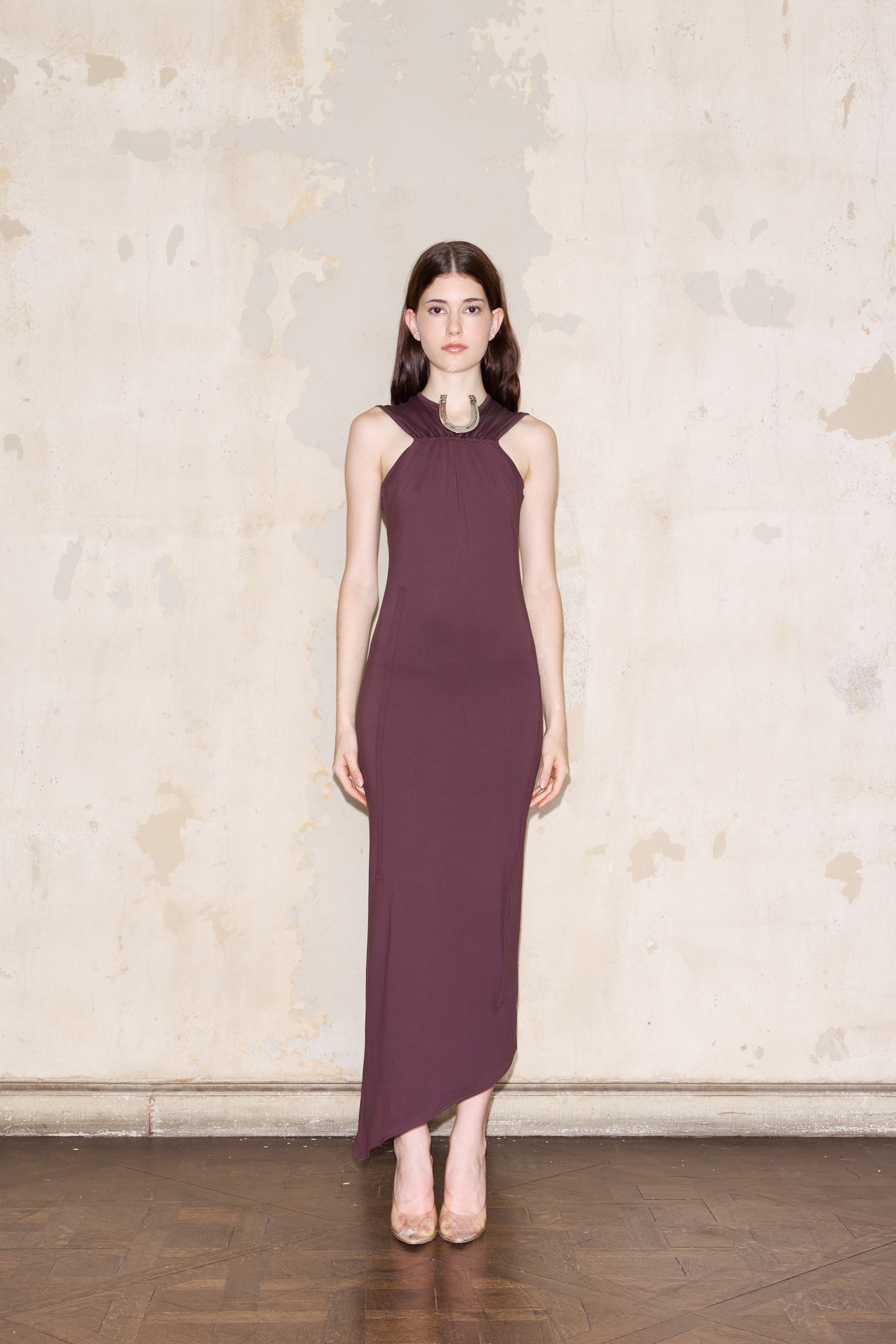ROMULO DRESS BORDEAUX