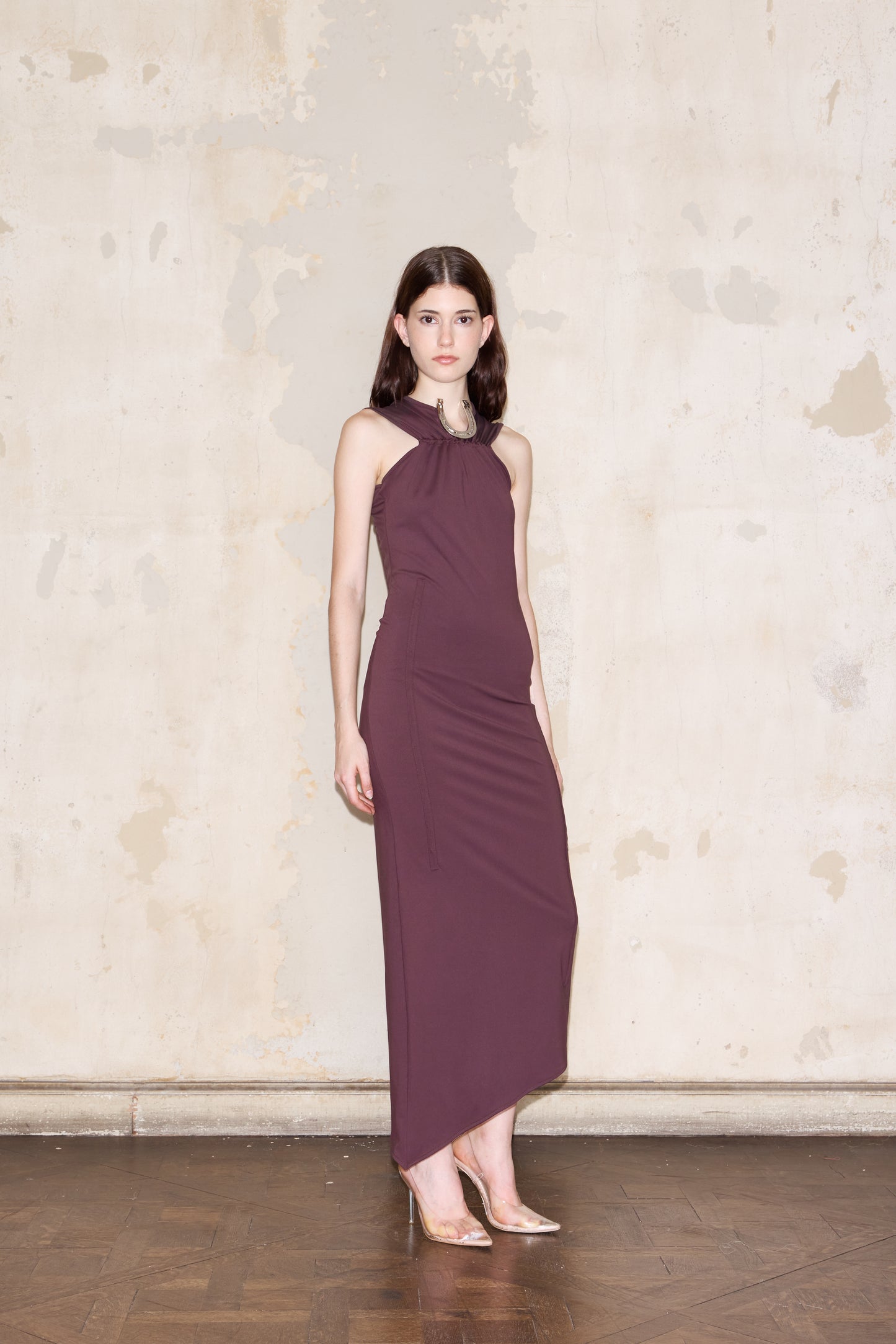 ROMULO DRESS BORDEAUX