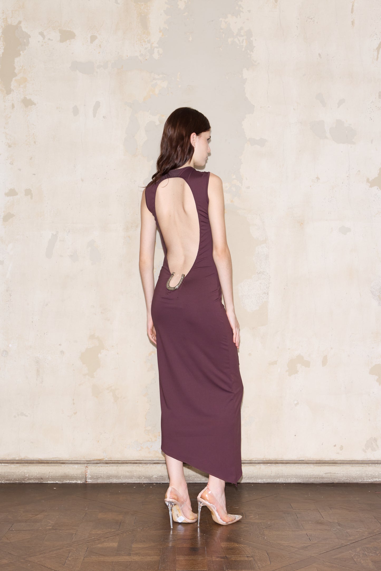 ROMULO DRESS BORDEAUX