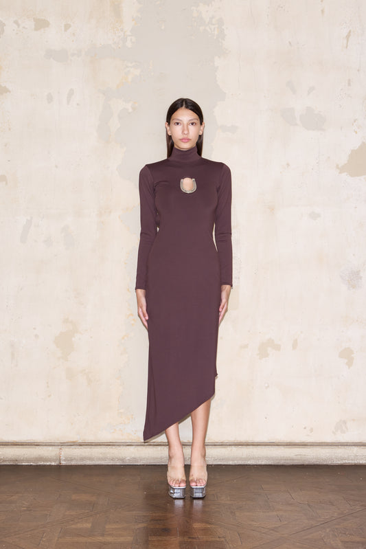 VENTO DRESS CHOCOLATE