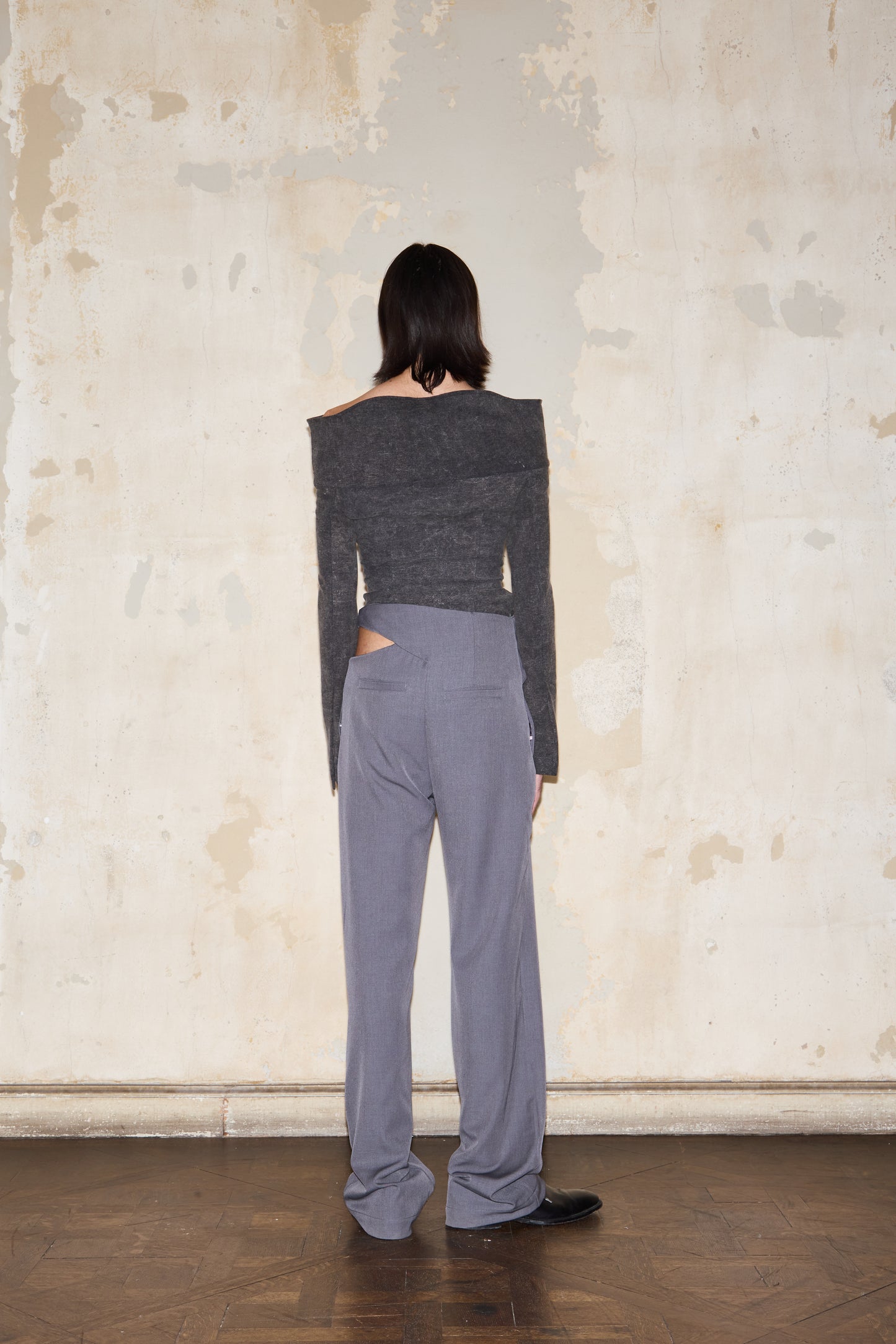 TRIUNVIRATO TOP DENIM NEGRO