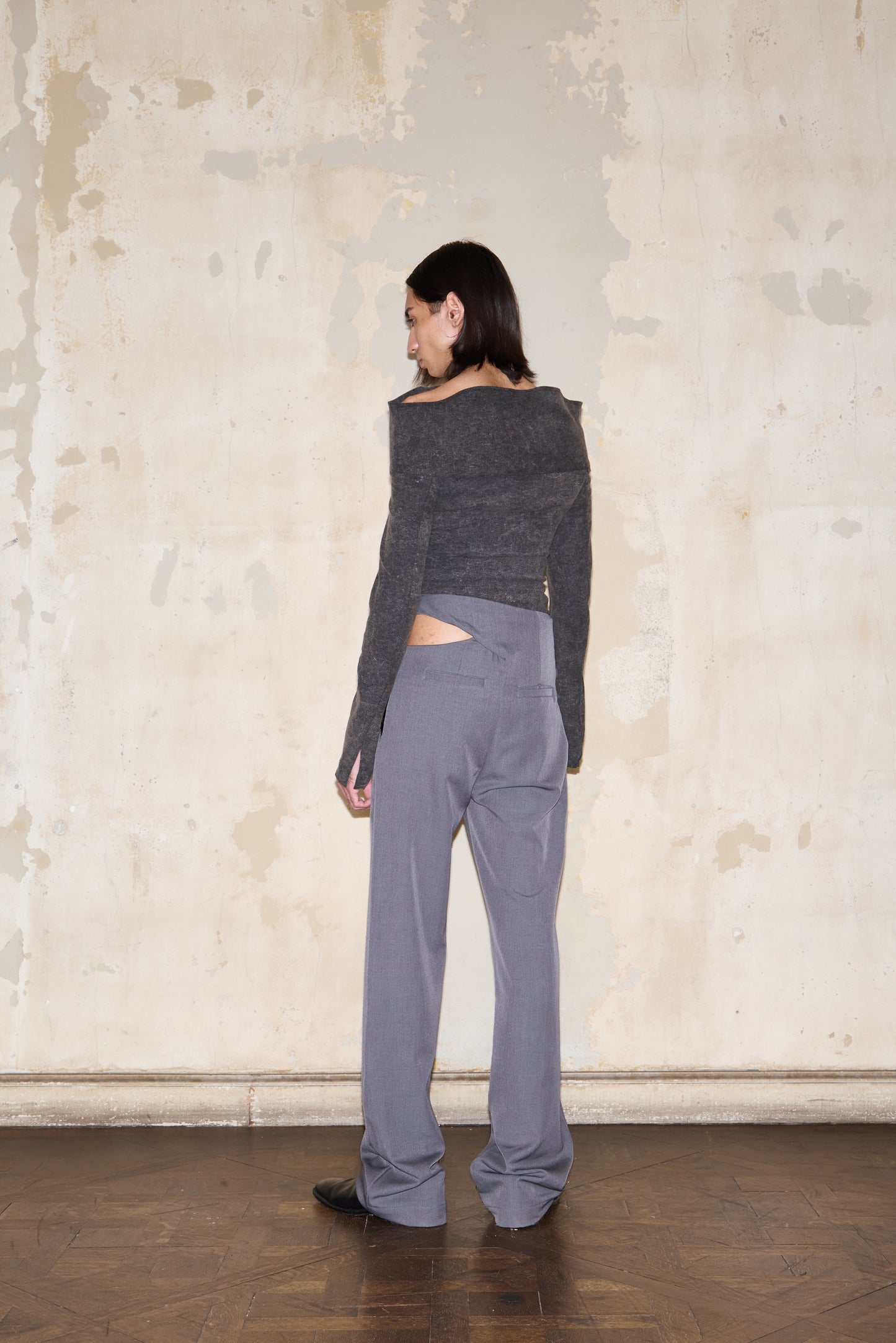 TRIUNVIRATO TOP DENIM NEGRO